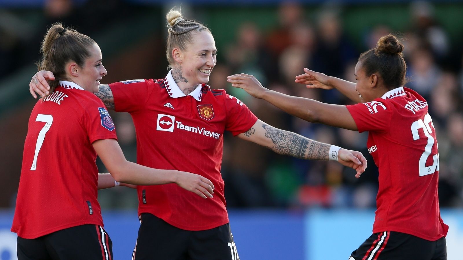 Ella Toone Leah Galton Nikita Parris Manchester United Women 2022-23