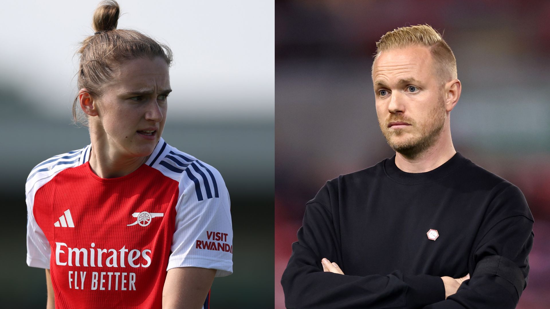 Jonas Eidevall and Vivianne Miedema