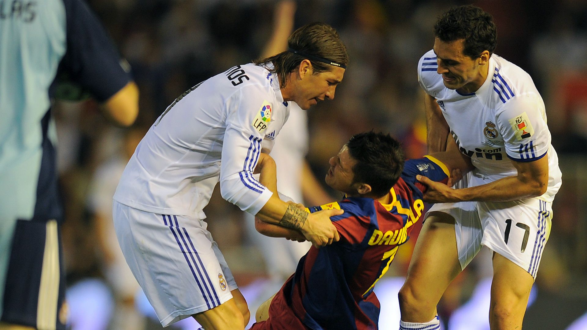 Sergio Ramos Alvaro Arbeloa David Villa Real Madrid Barcelona
