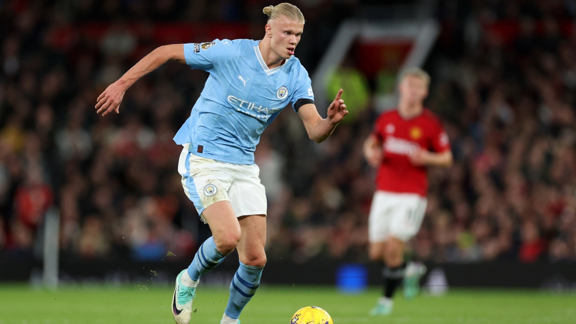 Erling Haaland Manchester City vs United 2023-24