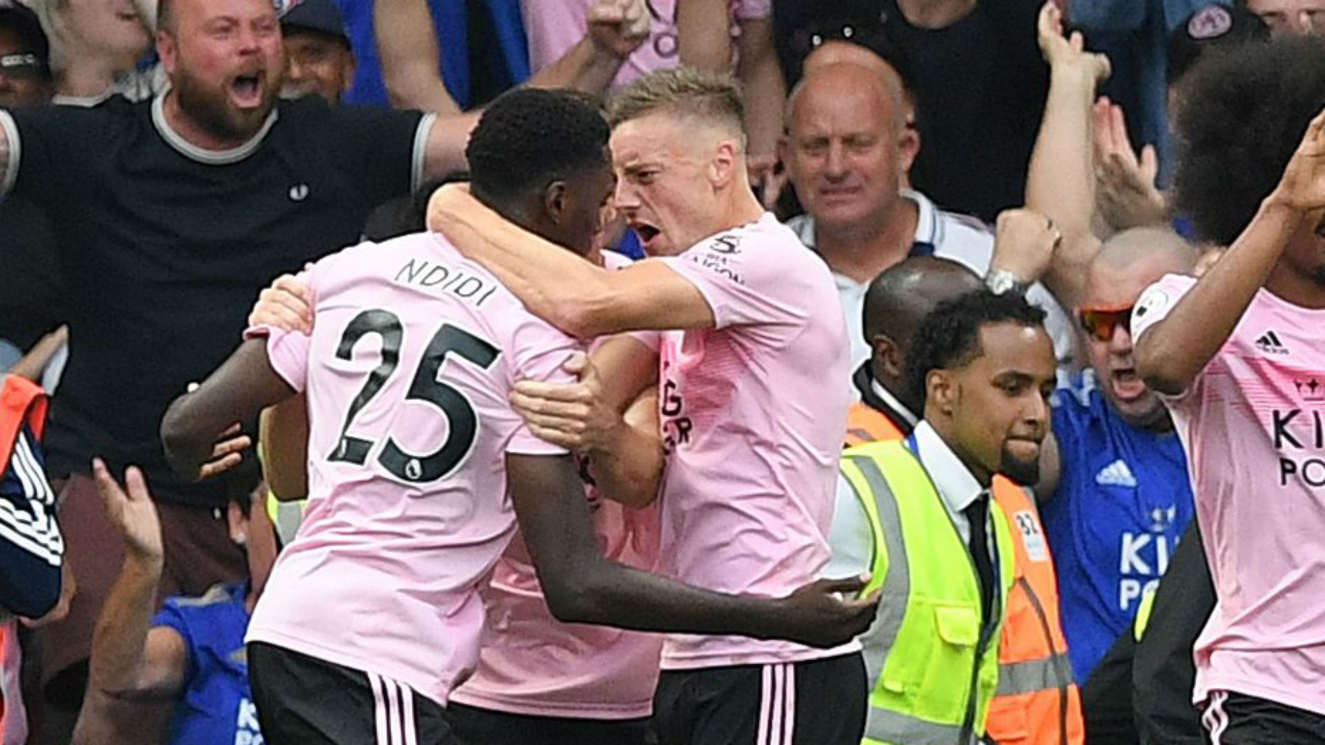 Wilfried Ndidi Jamie Vardy Chelsea Leicester City