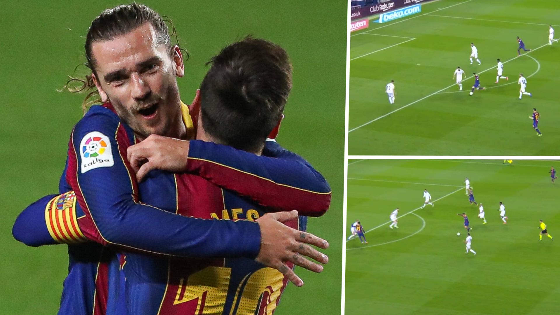 ONLY GERMANY GFX Antoine Griezmann Lionel Messi Barcelona Huesca