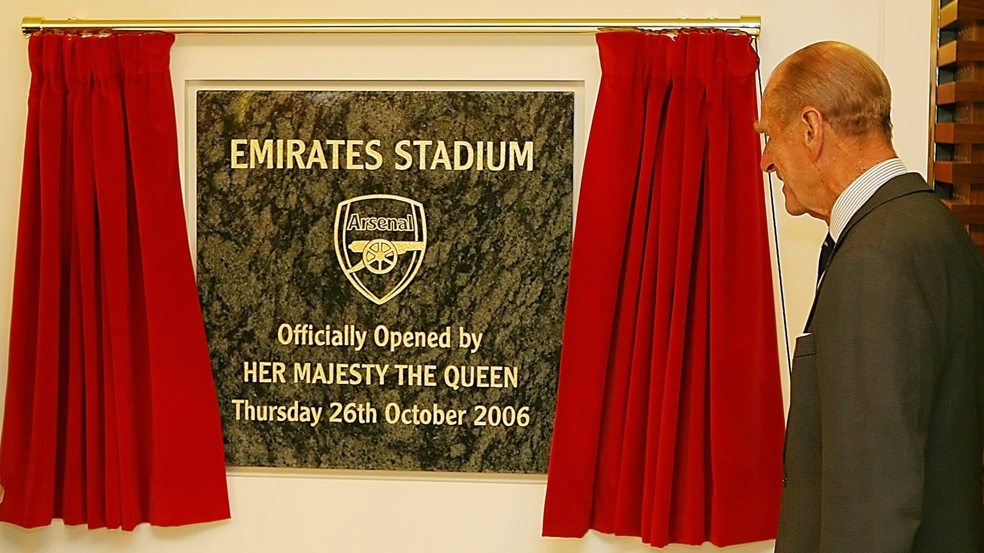 Prince Phillip Arsenal Emirates Stadium 2006