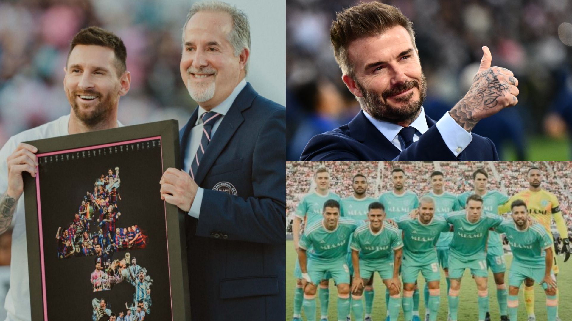 David Beckham Lionel Messi 45 trophies