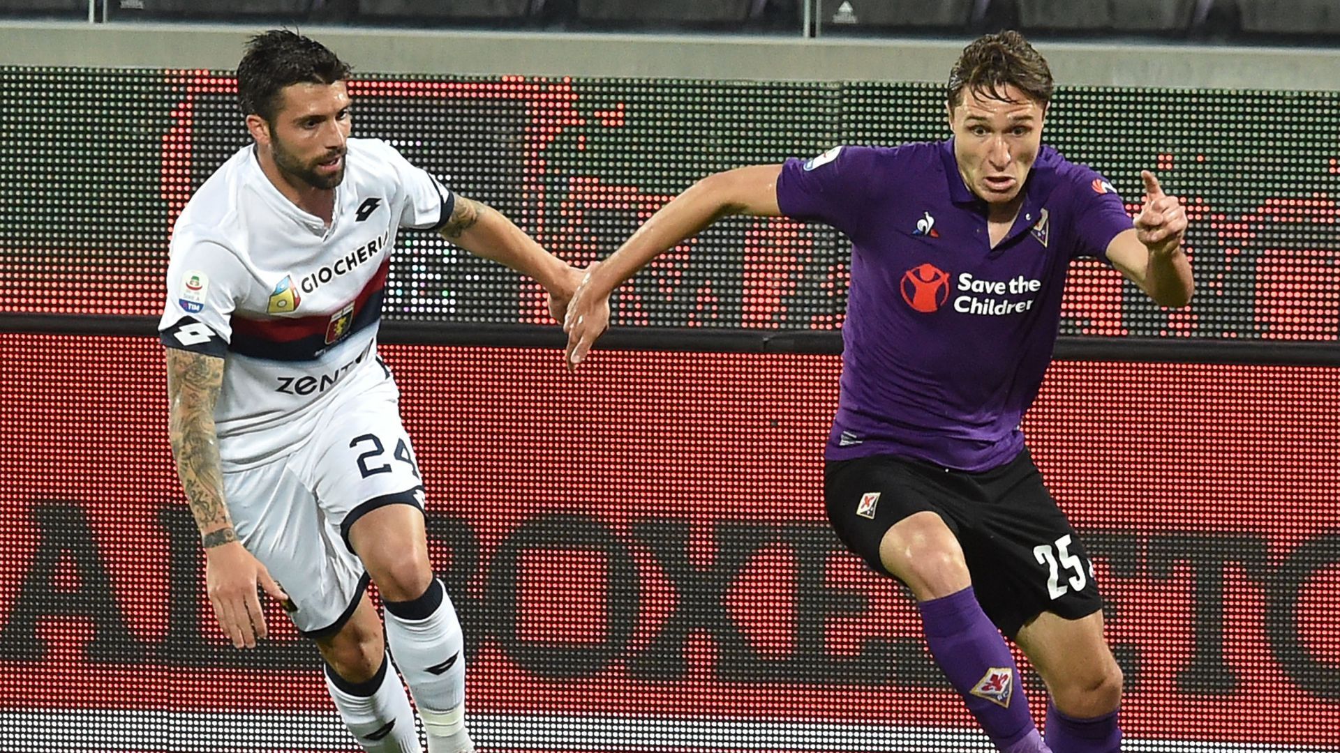Federico Chiesa Daniel Bessa Fiorentina Genoa Serie A
