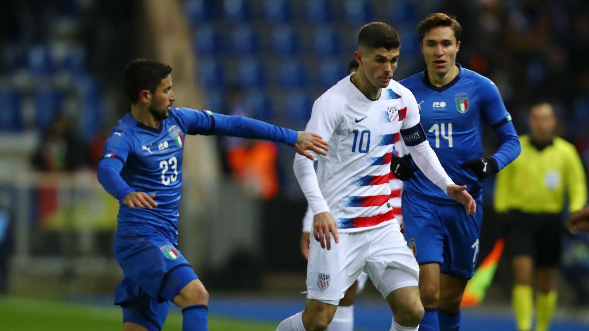 Christian Pulisic Federico Chiesa Italy USA 20112018