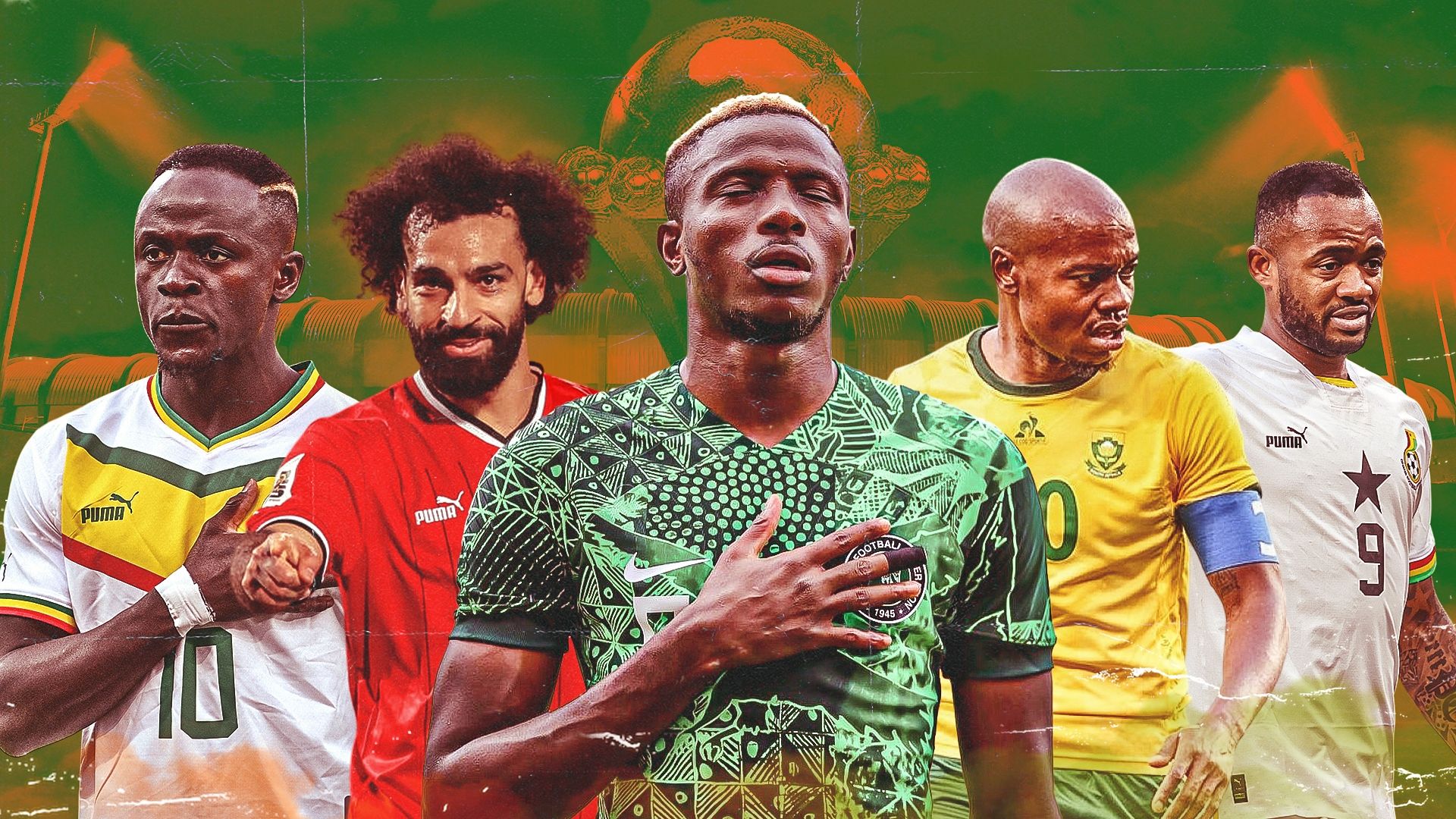 Mane, Salah, Osimhen, Tau, Ayew
