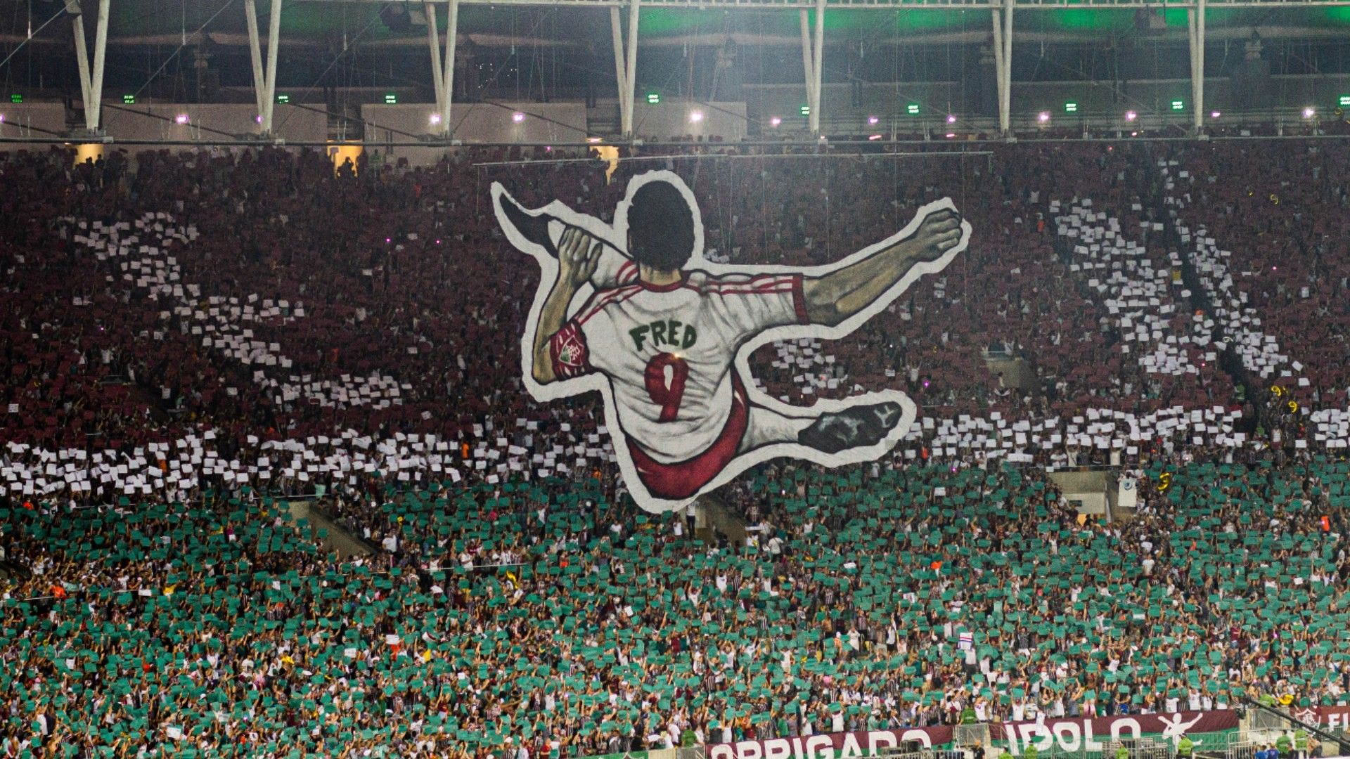 Mosaico Fred Fluminense despedida 09 07 2022