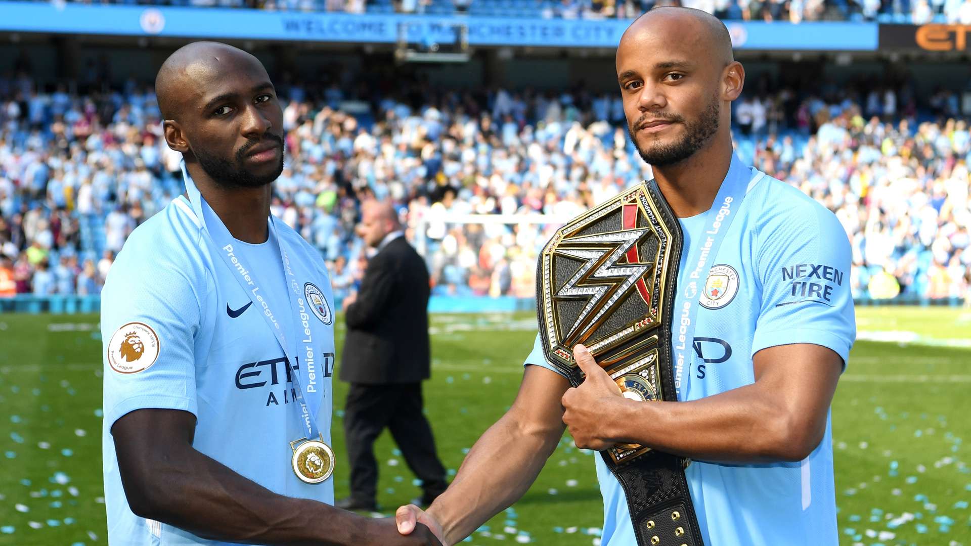 Eliaquim Mangala Vincent Kompany Manchester City 060518