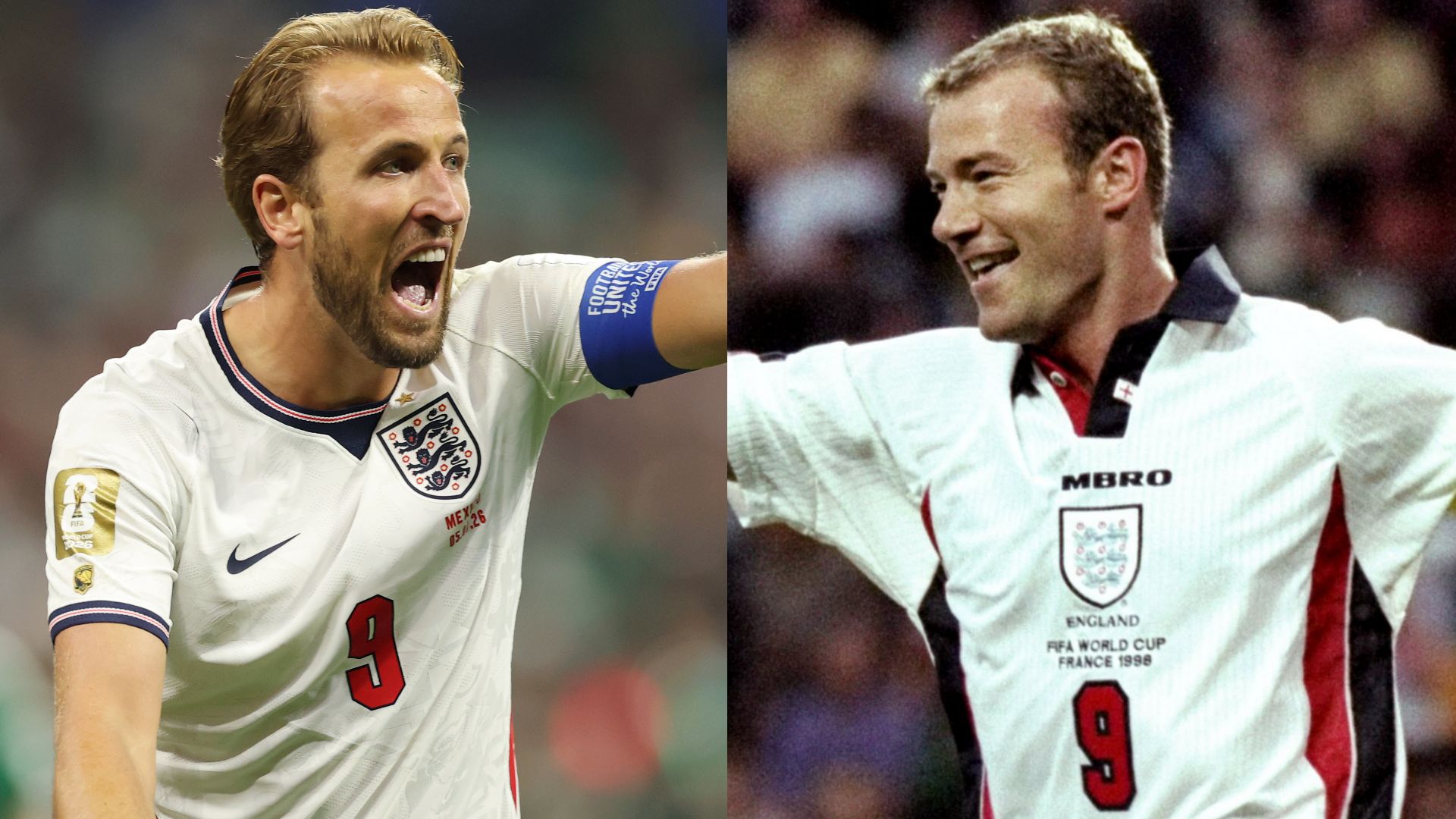 Harry Kane Alan Shearer England