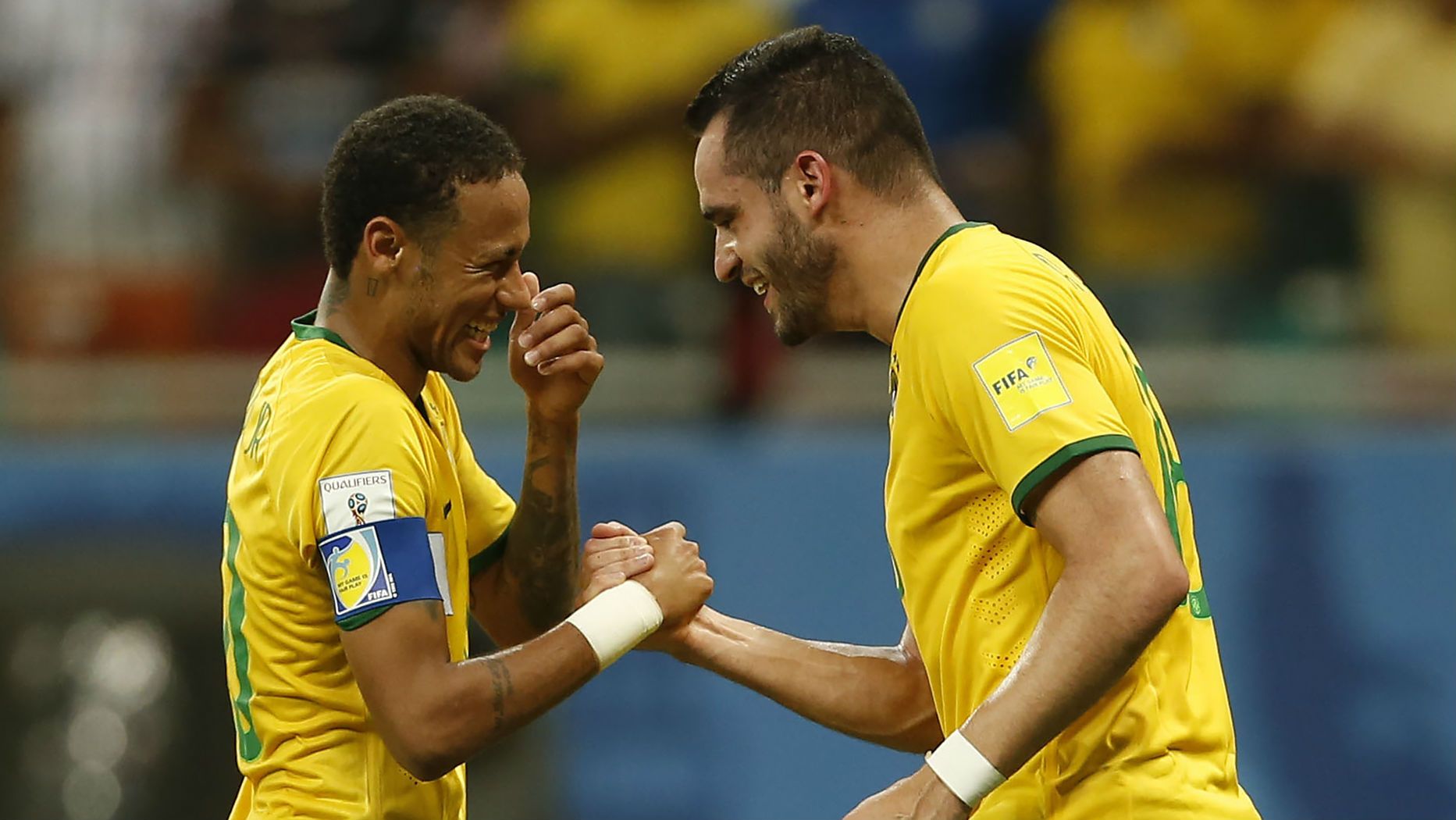 Neymar Renato Augusto Brasil Peru 17112015