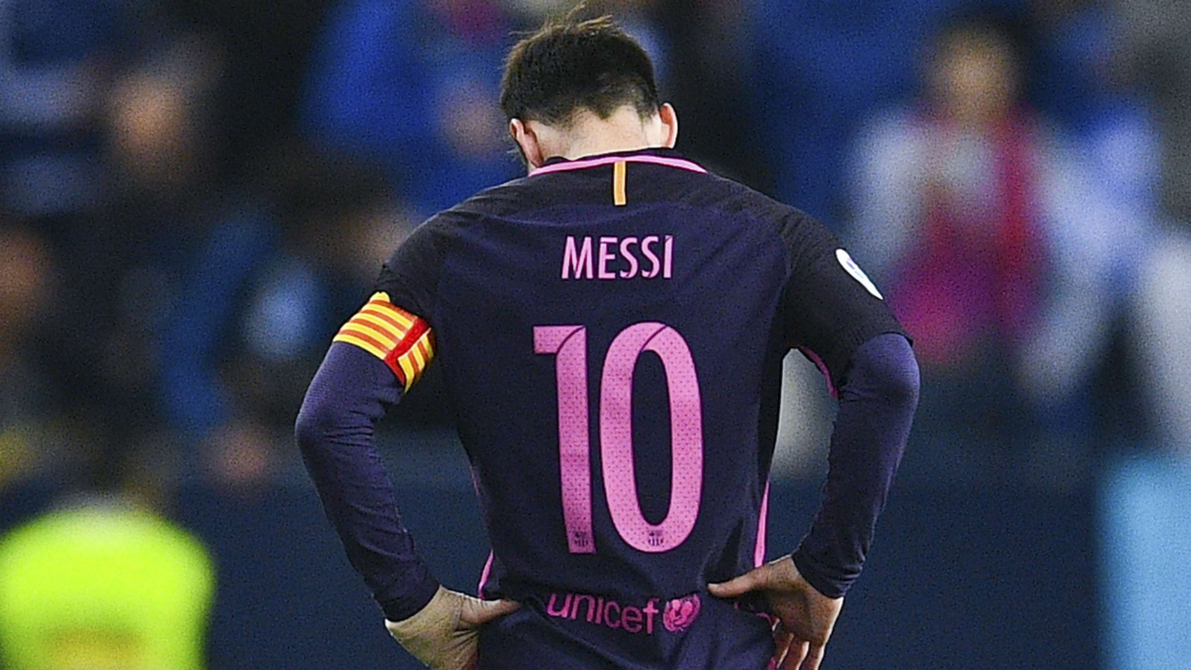 Lionel Messi Malaga Barcelona La Liga