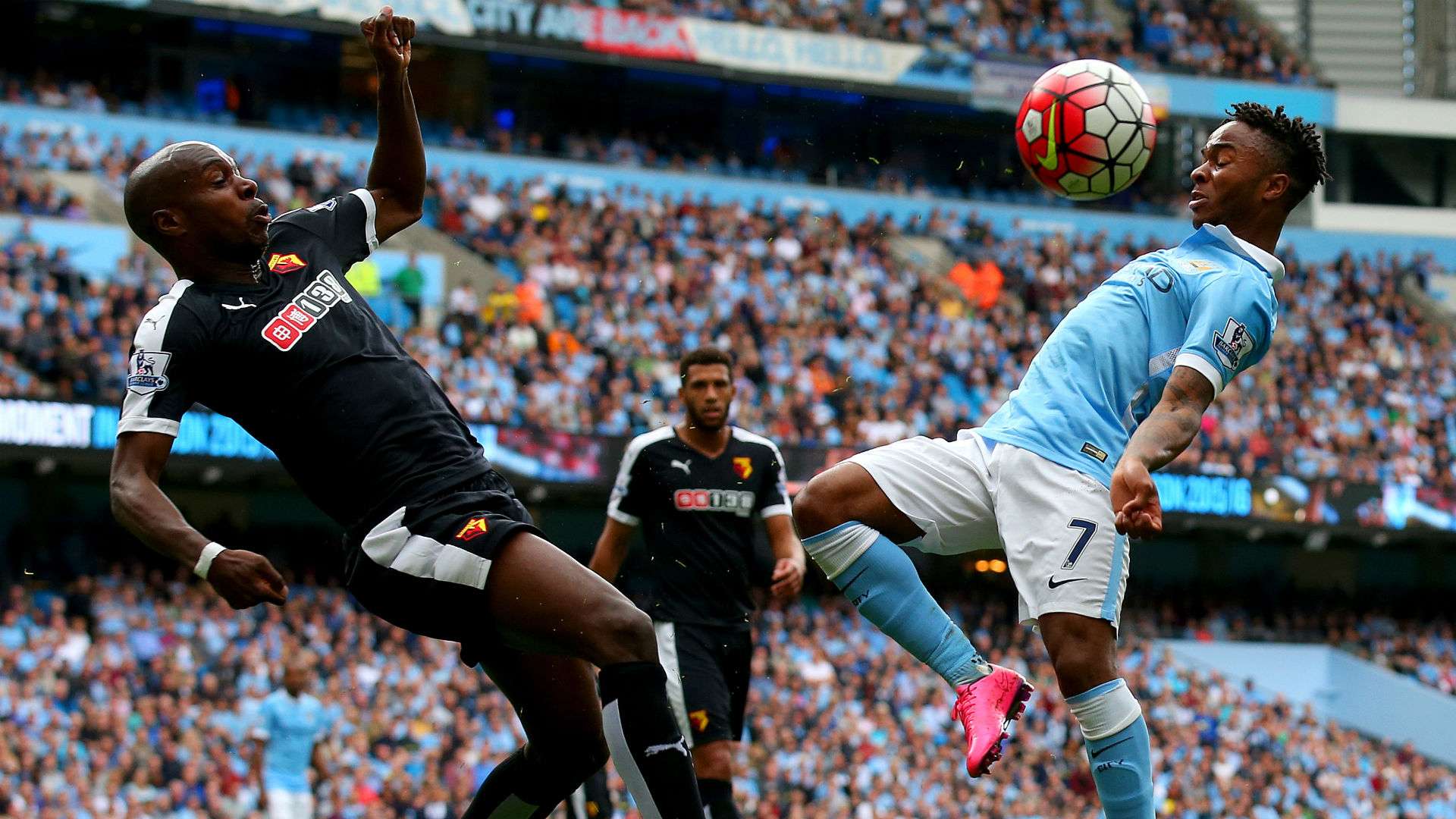 Raheem Sterling Premier League Manchester City v Watford 290815