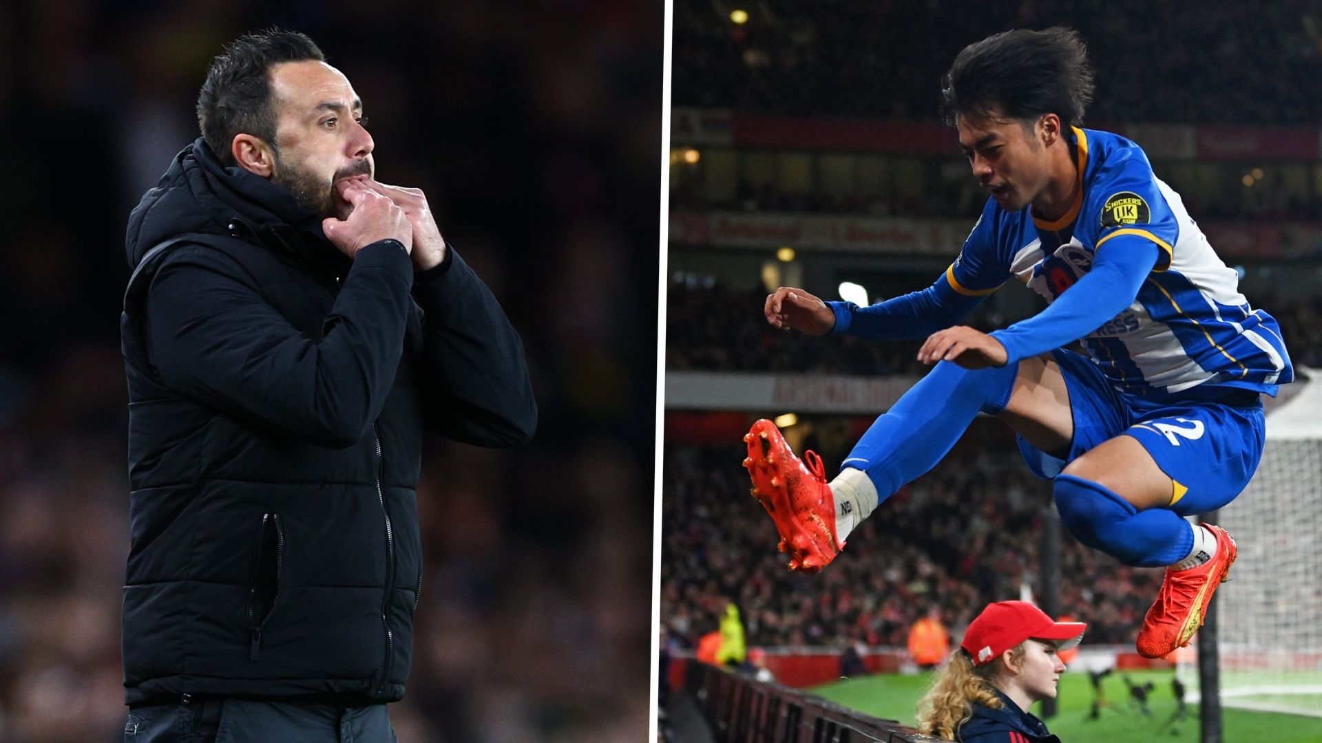 De Zerbi Arsenal Brighton