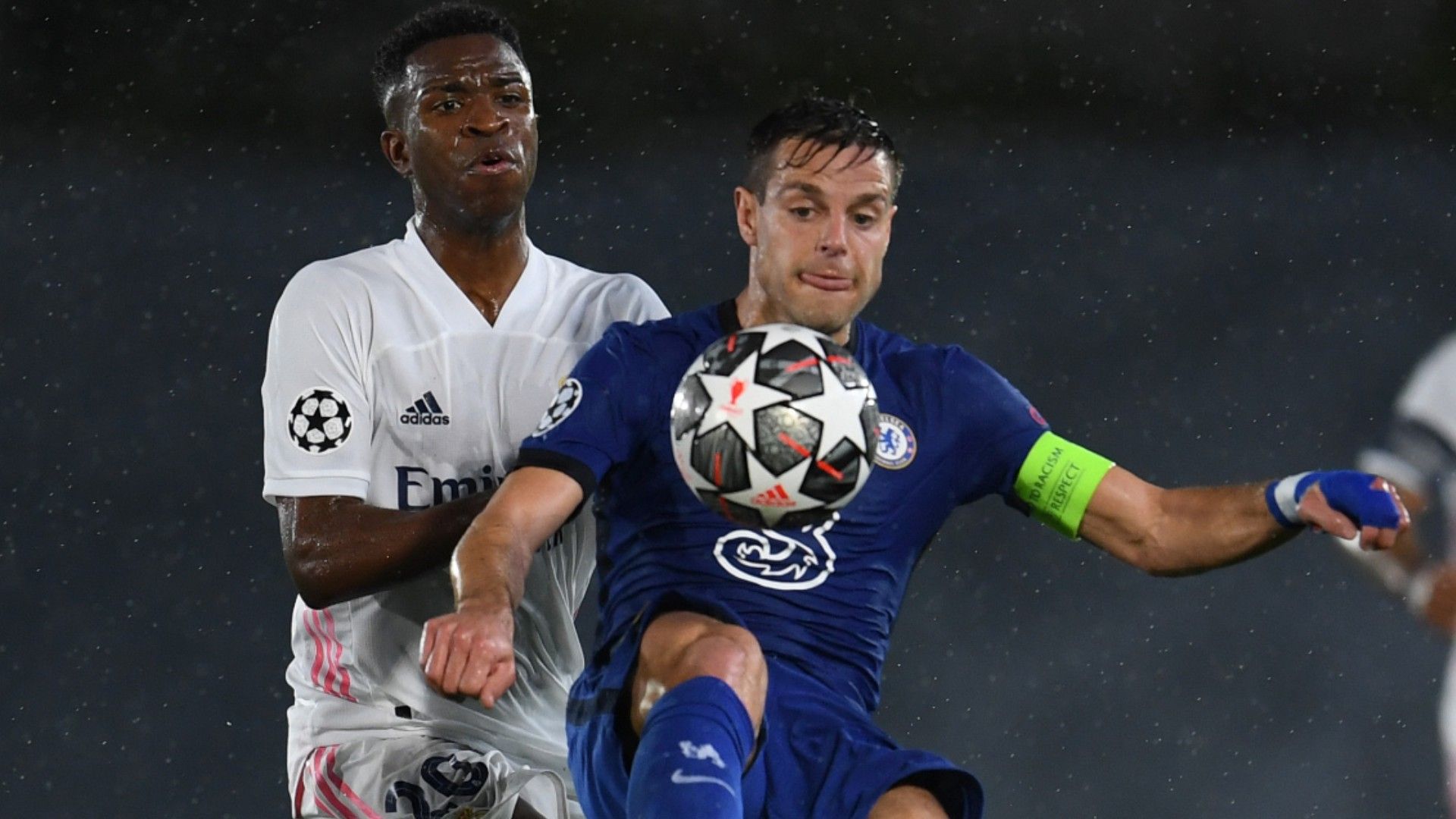 Vinicius Junior Azpilicueta Chelsea Real Madrid Champions League 2021