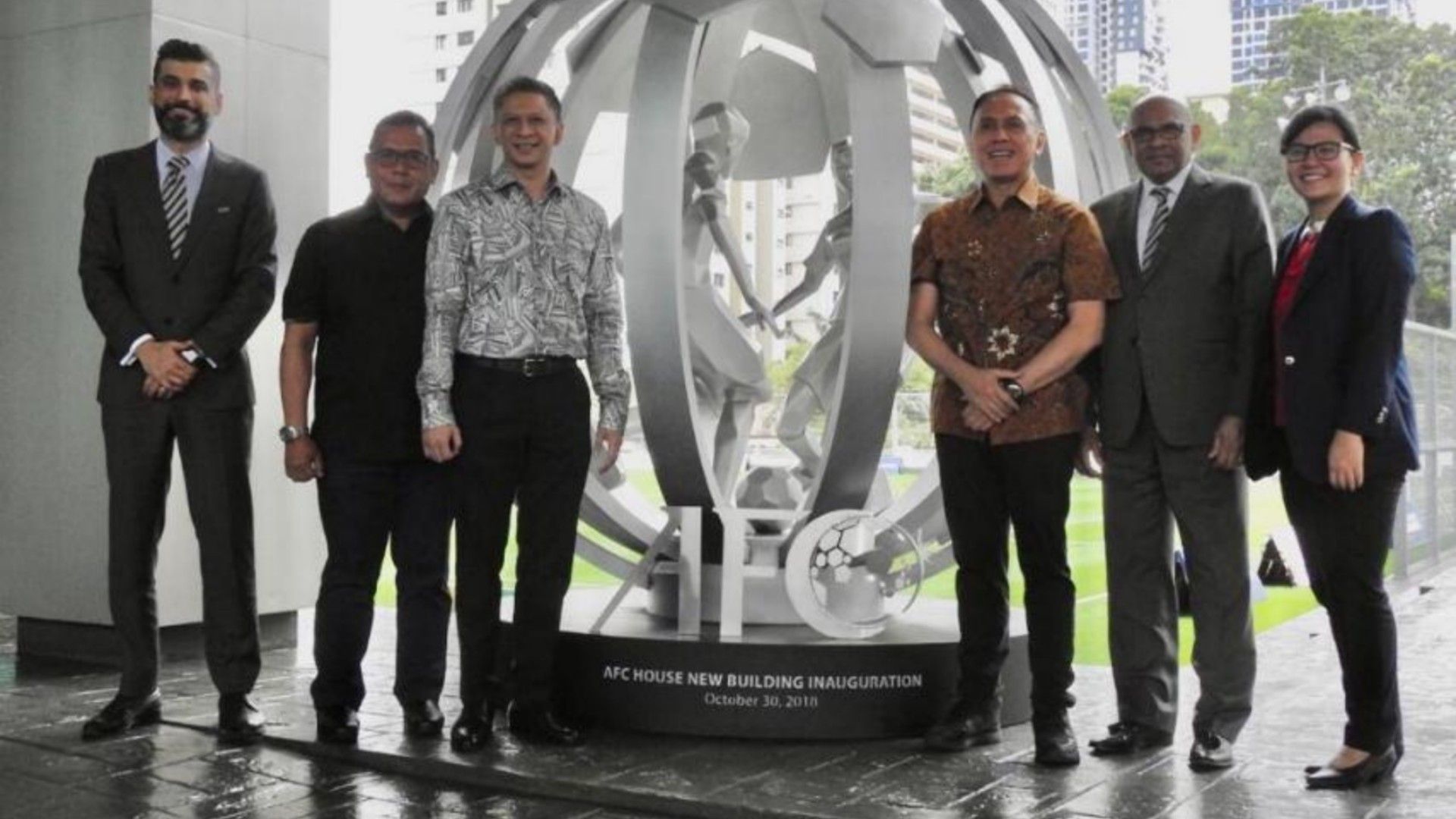 Pengurus PSSI kunjungan ke kantor AFC