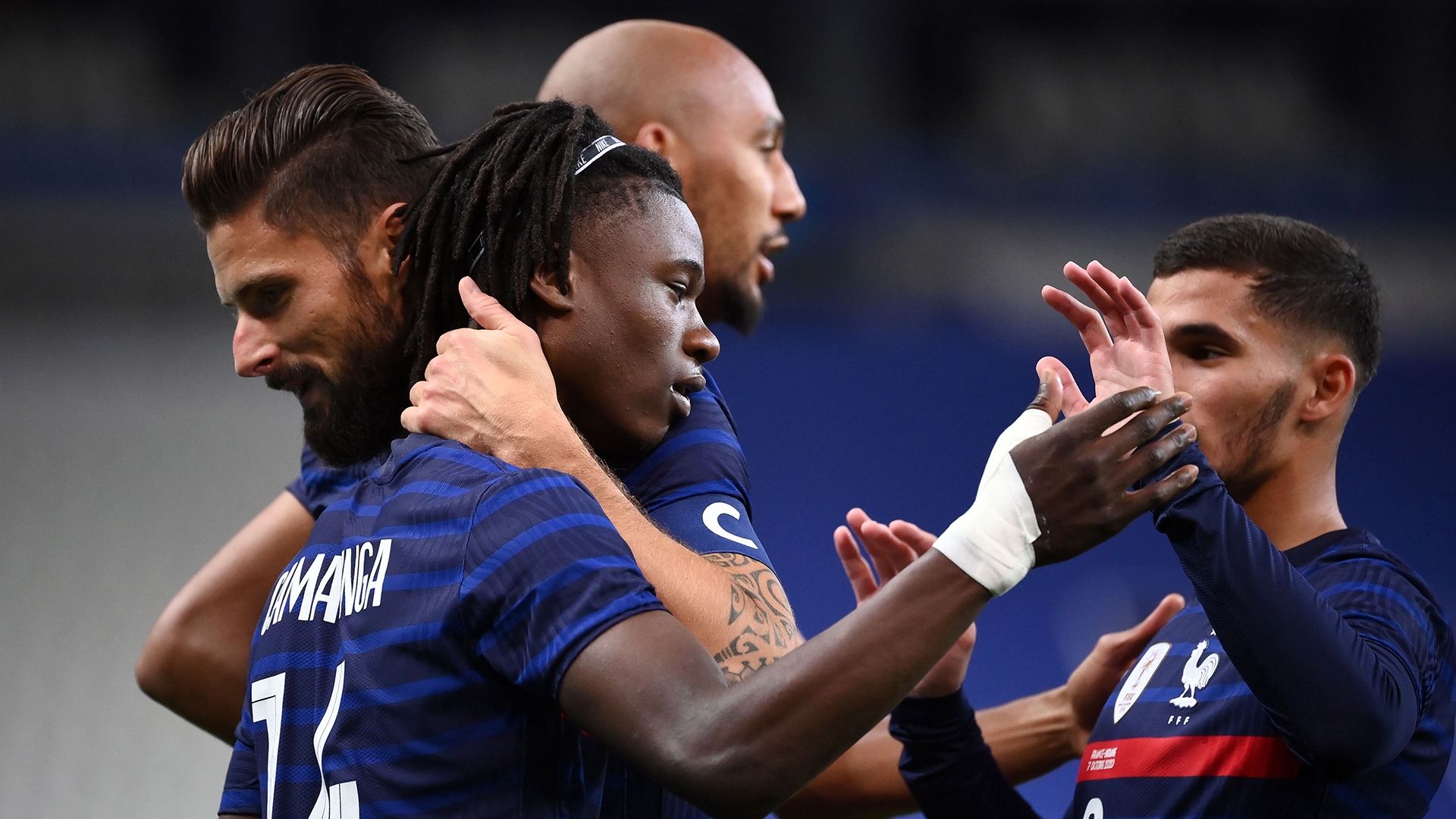 Eduardo Camavinga Houssem Aouar Olivier Giroud France 2020