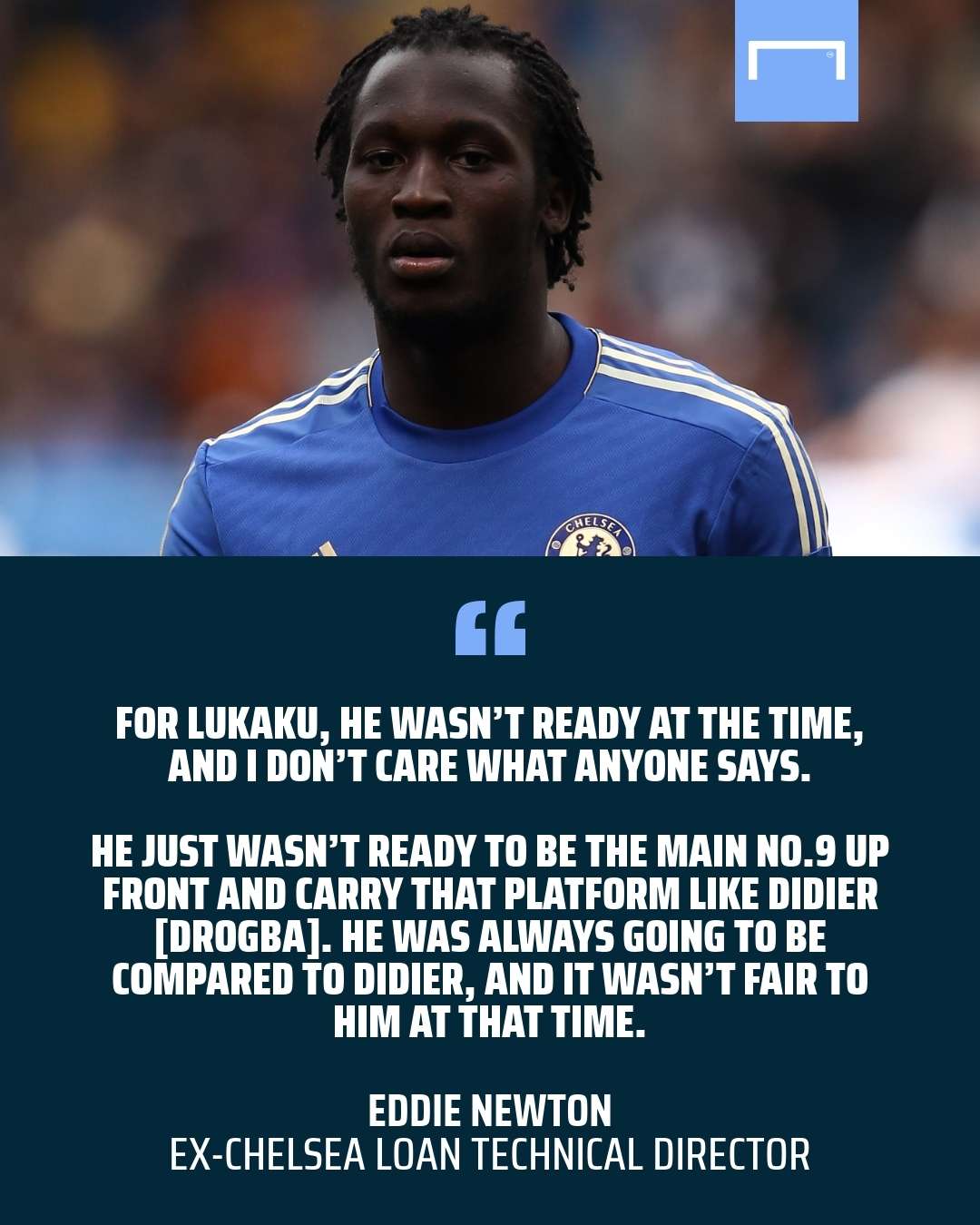 Romelu Lukaku Chelsea quote GFX