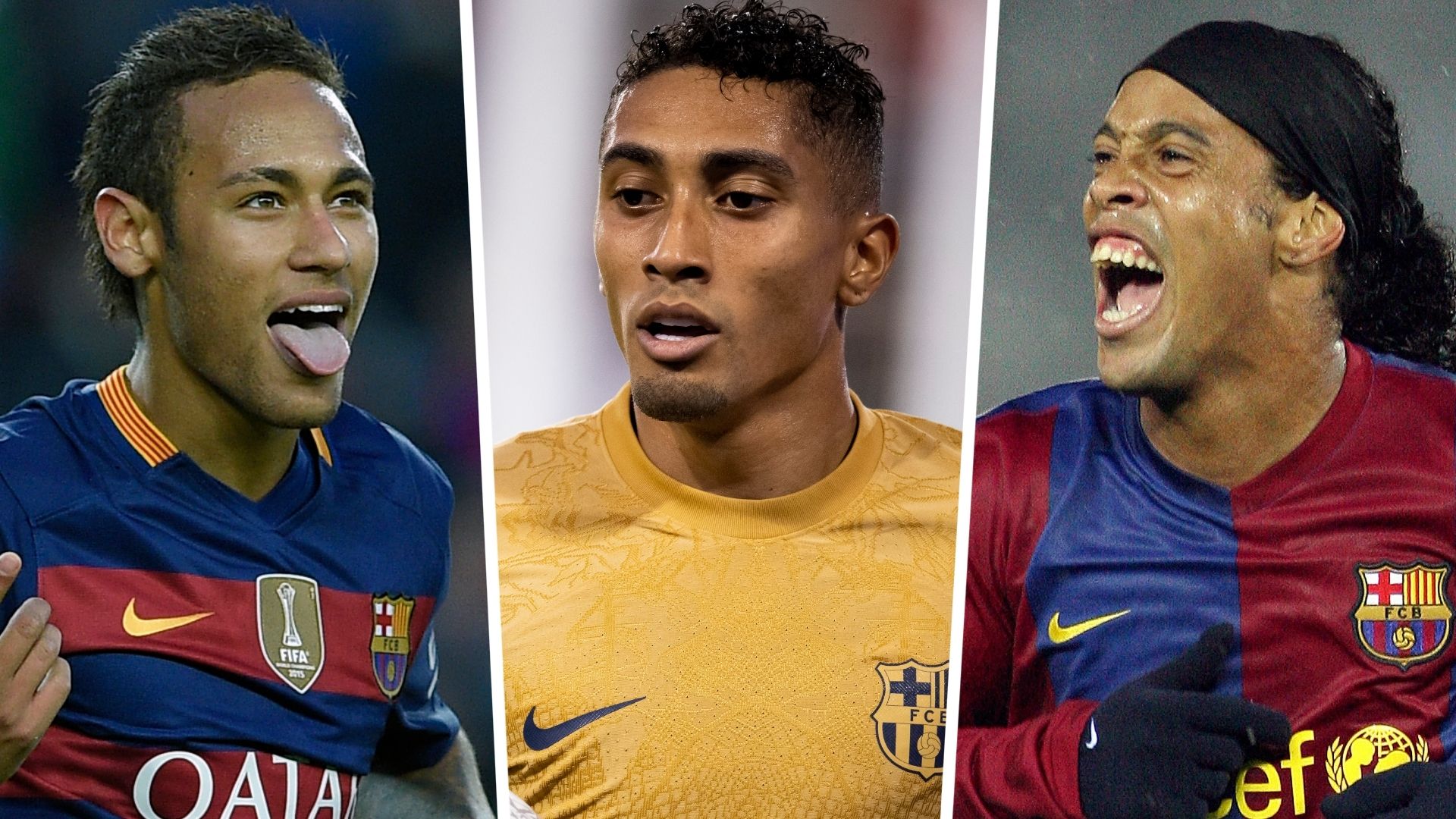 Neymar Raphinha Ronaldinho Barcelona