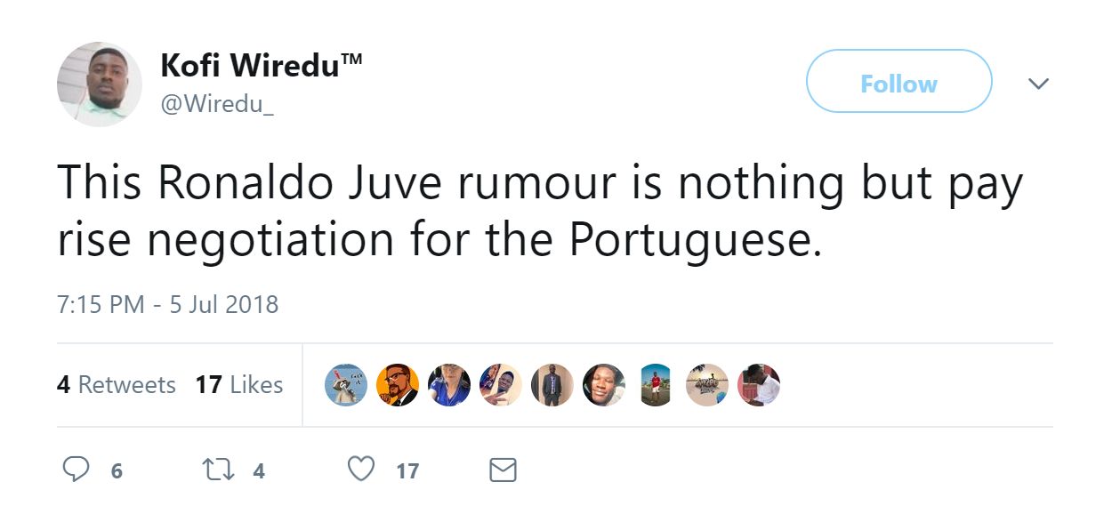 Reaction Ronaldo Juventus transfer