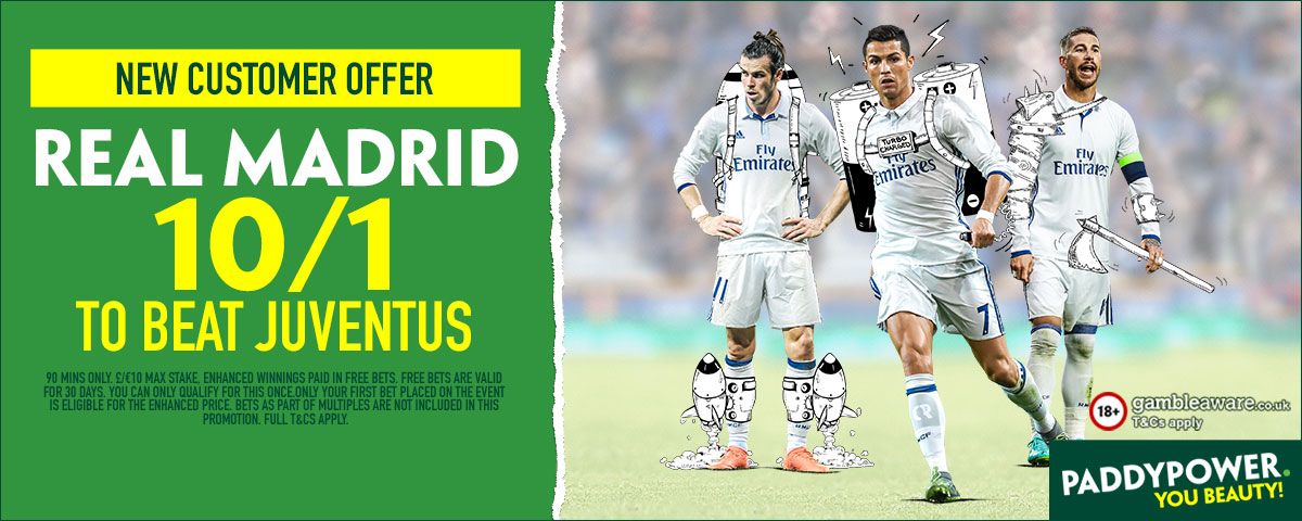 GFX Juventus Real Madrid enhanced betting