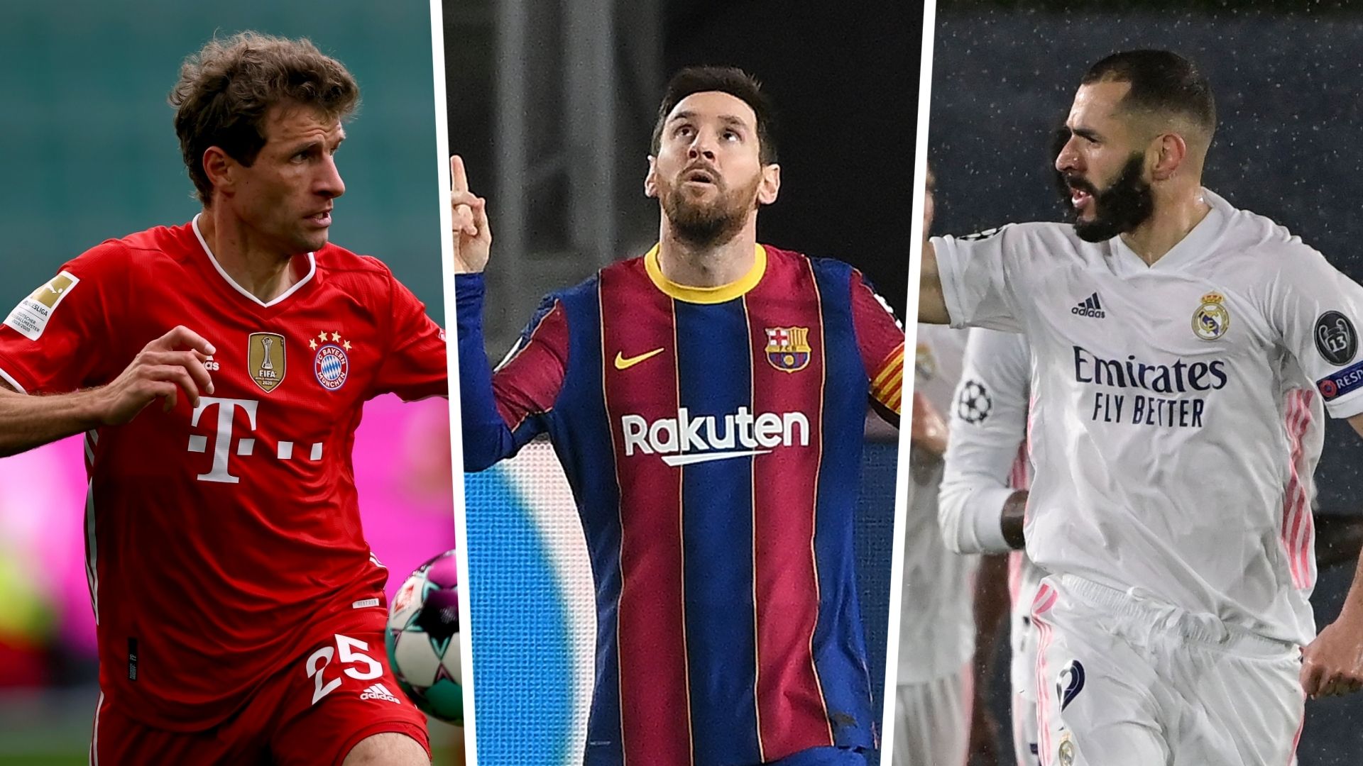 Lionel Messi Thomas Müller Karim Benzema