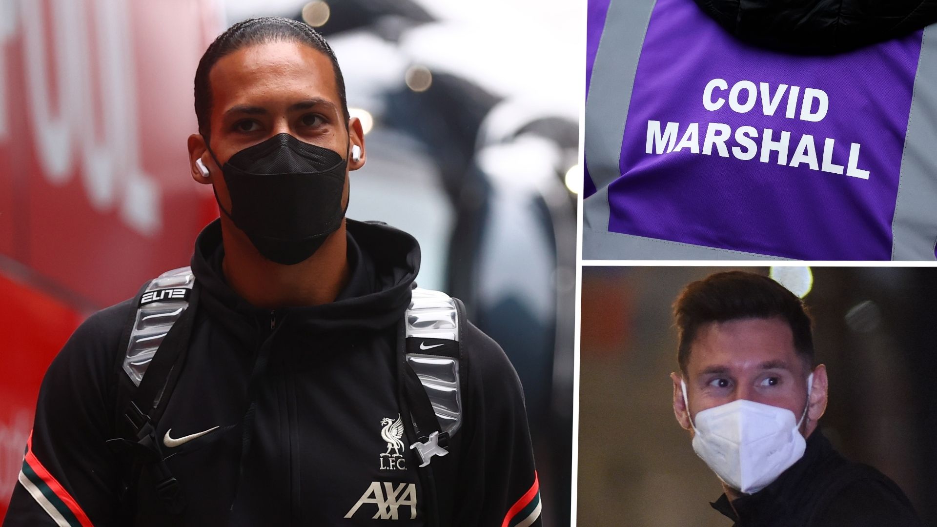 Virgil van Dijk Lionel Messi Covid-19