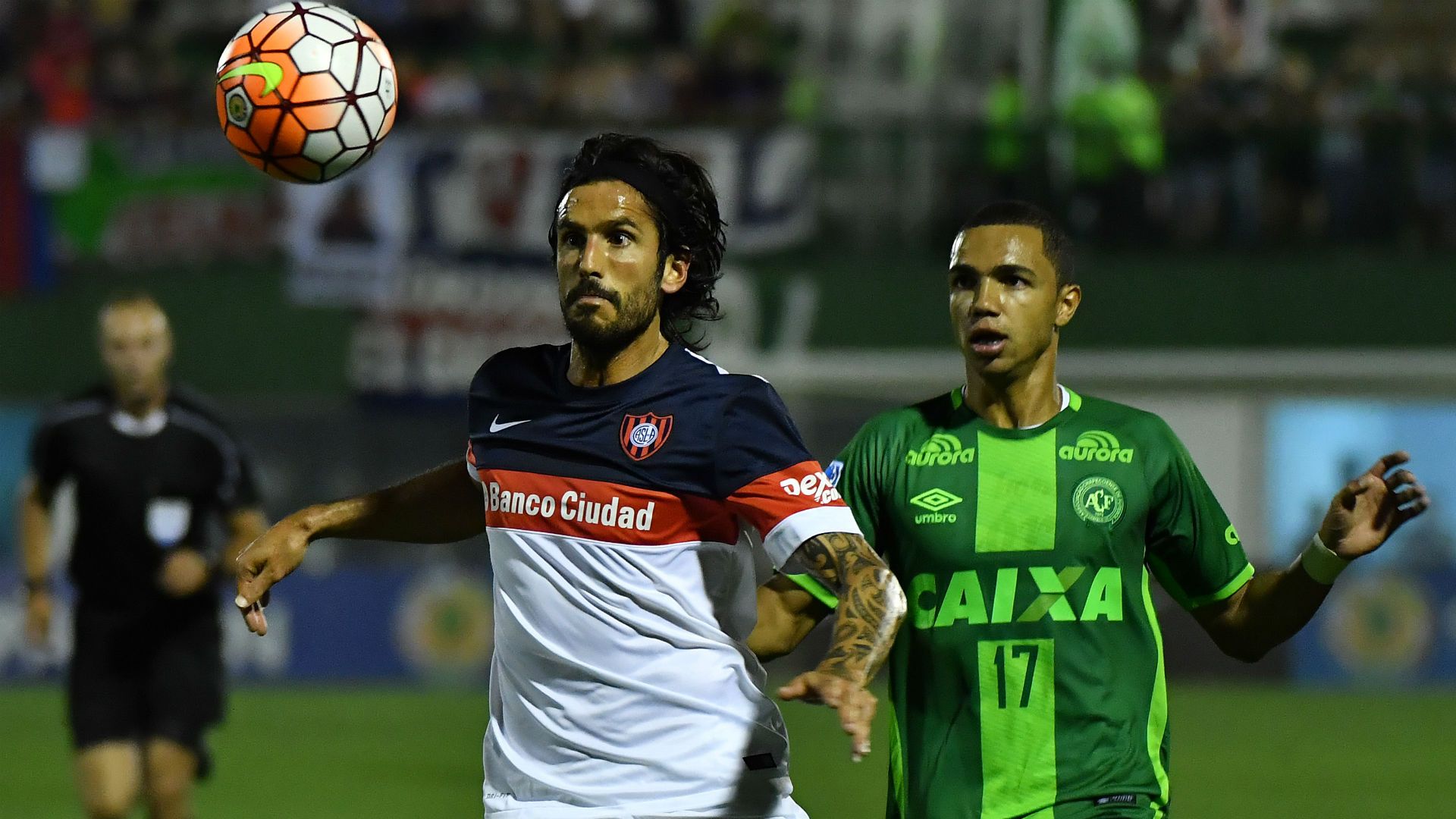 Marcos Angeleri Tiaguinho San Lorenzo Chapecoense 23112016