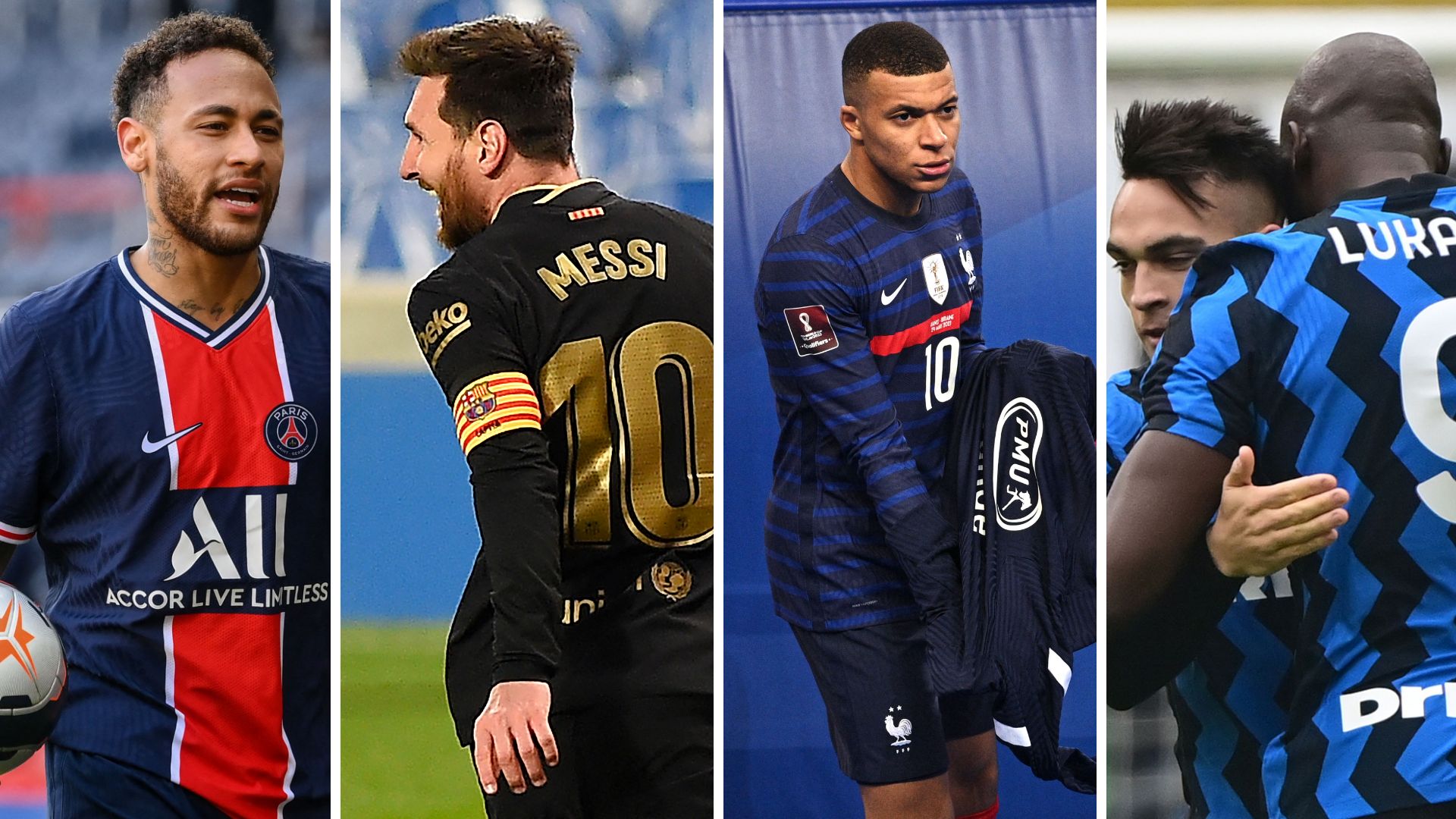 نيمار ميسي مببي لوتارو لوكاكو