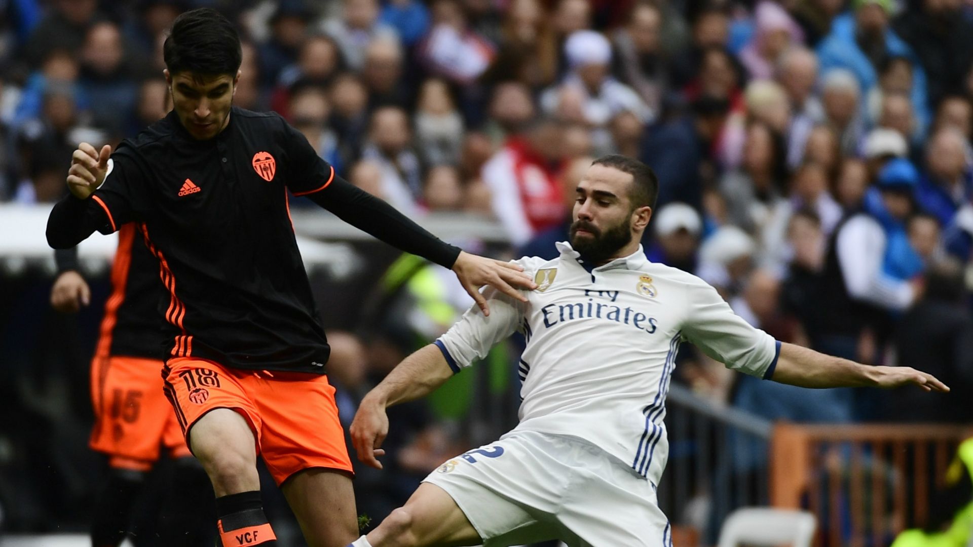 Dani Carvajal Martín Montoya Real Madrid Valencia LaLiga 29042017