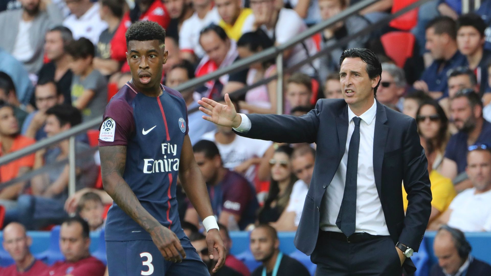 Presnel Kimpembe Unai Emery PSG 05082017
