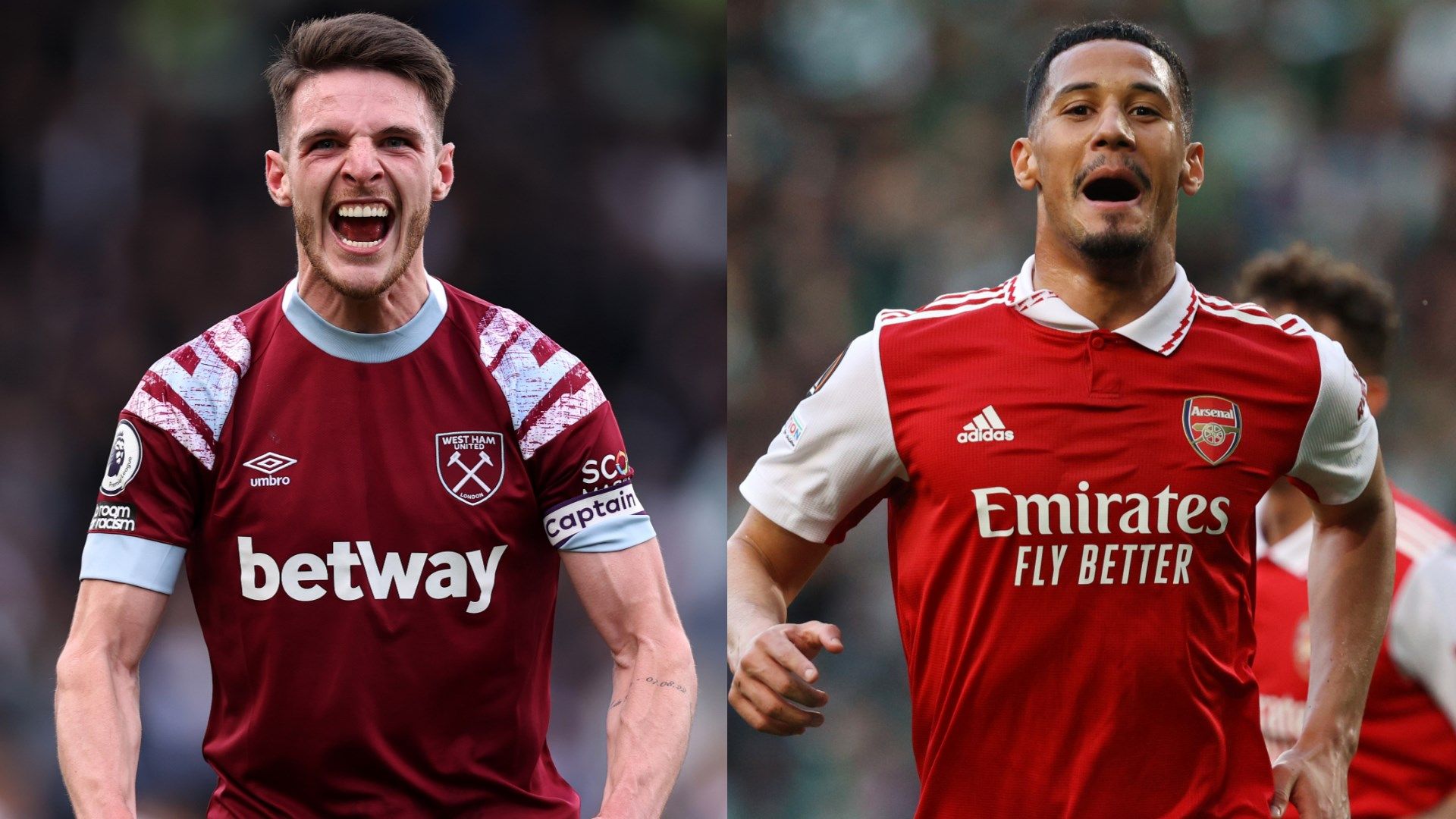 Declan Rice William Saliba GFX