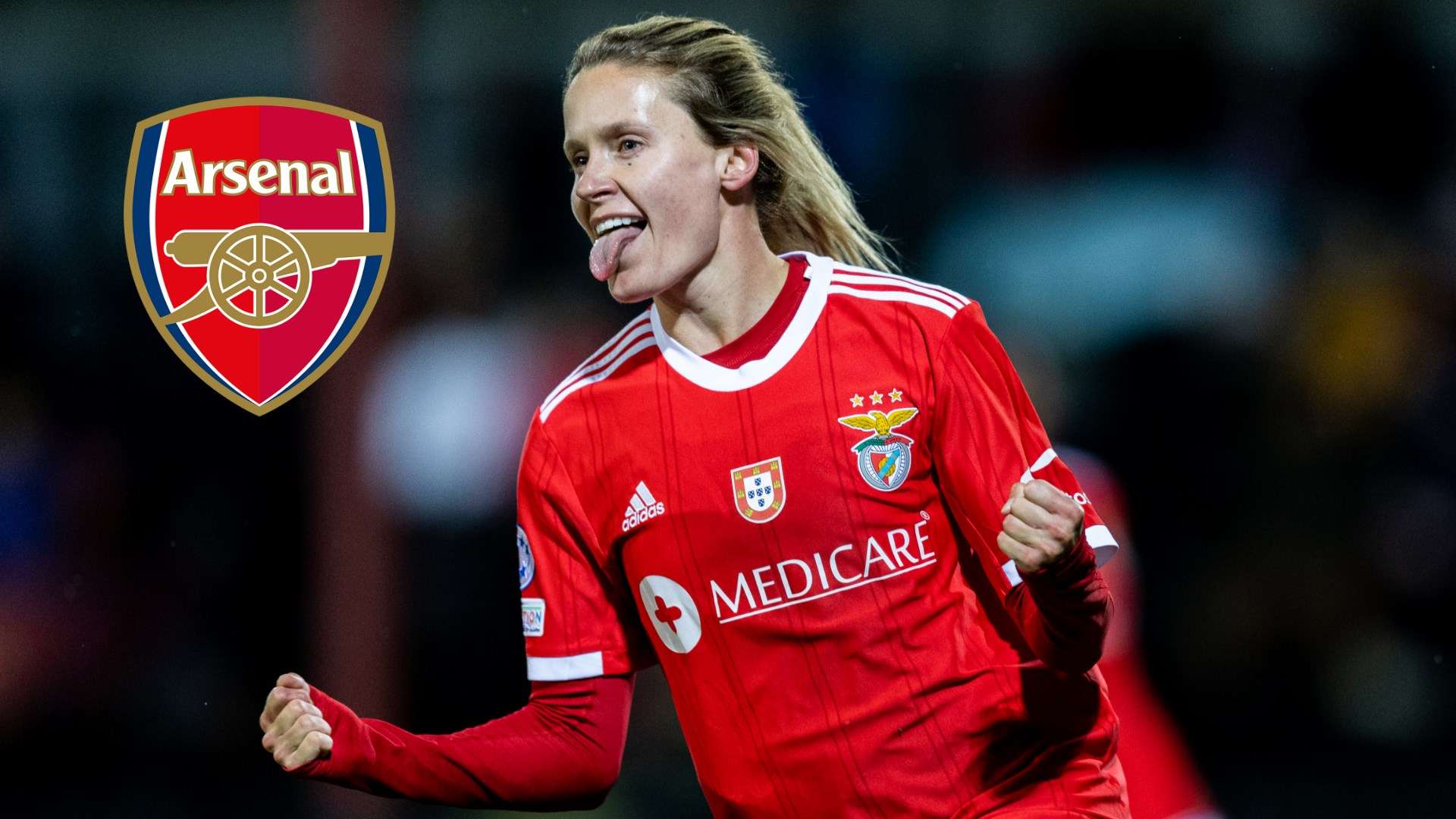 Cloe Lacasse Benfica Arsenal composite