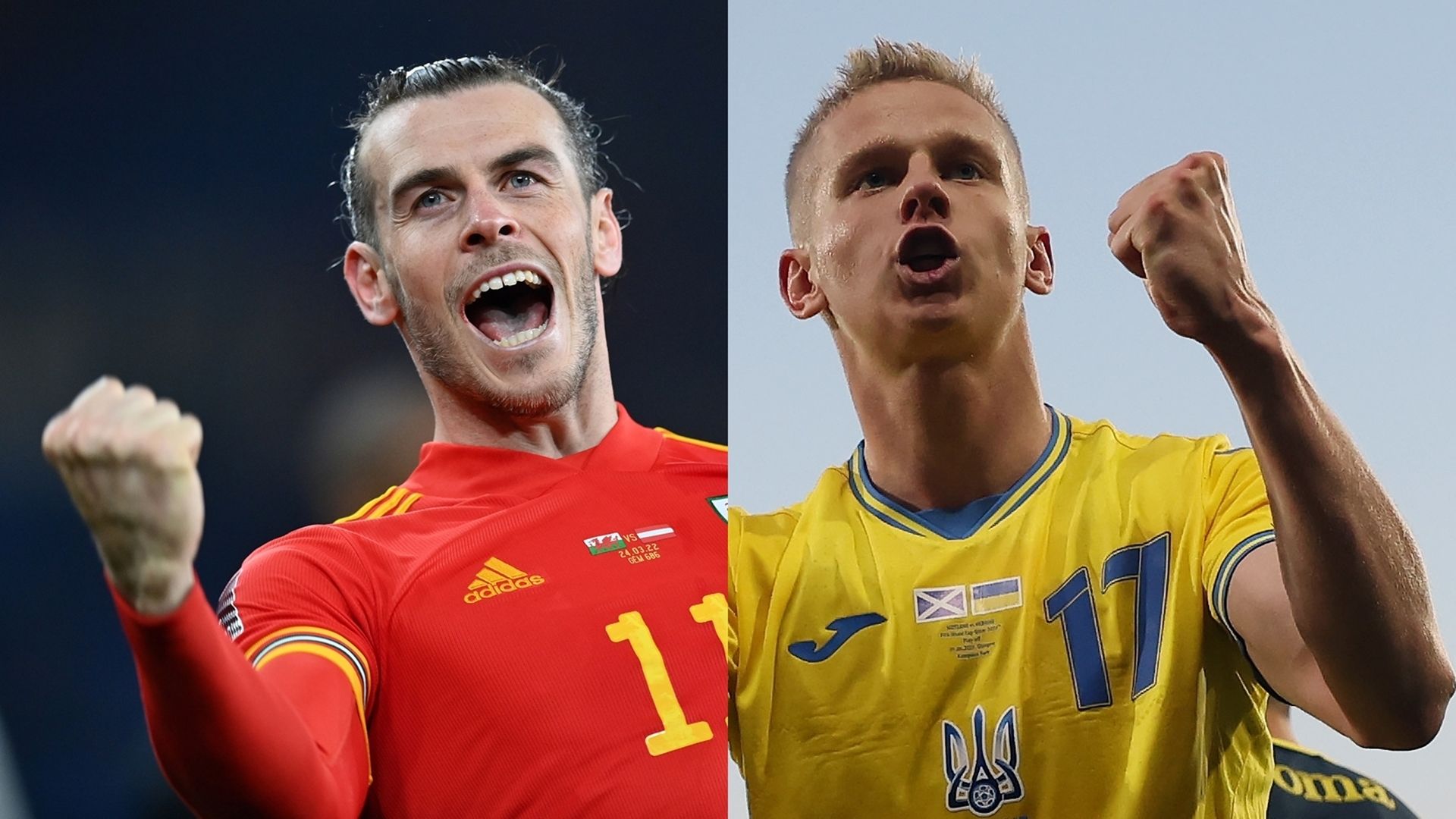 Gareth Bale_Wales vs Oleksandr Zinchenko_Ukraine