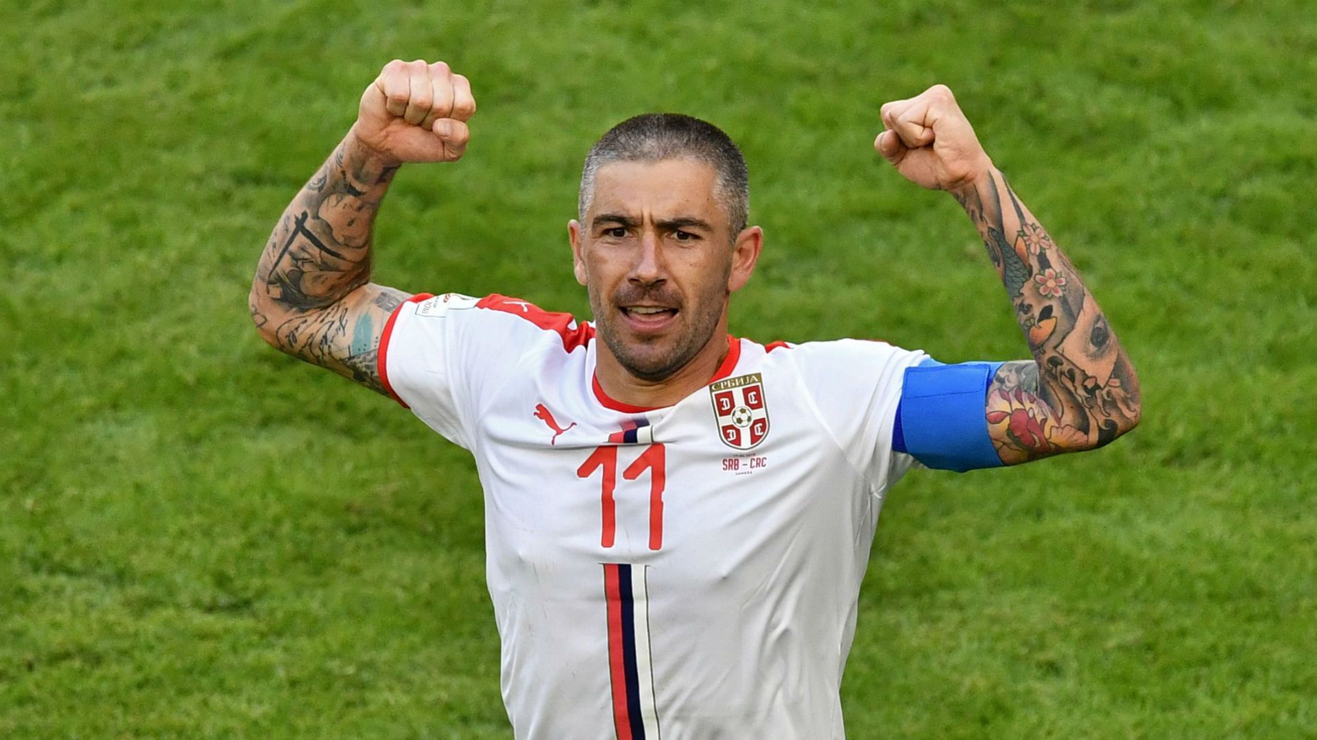 Aleksandar Kolarov Serbia Costa Rica