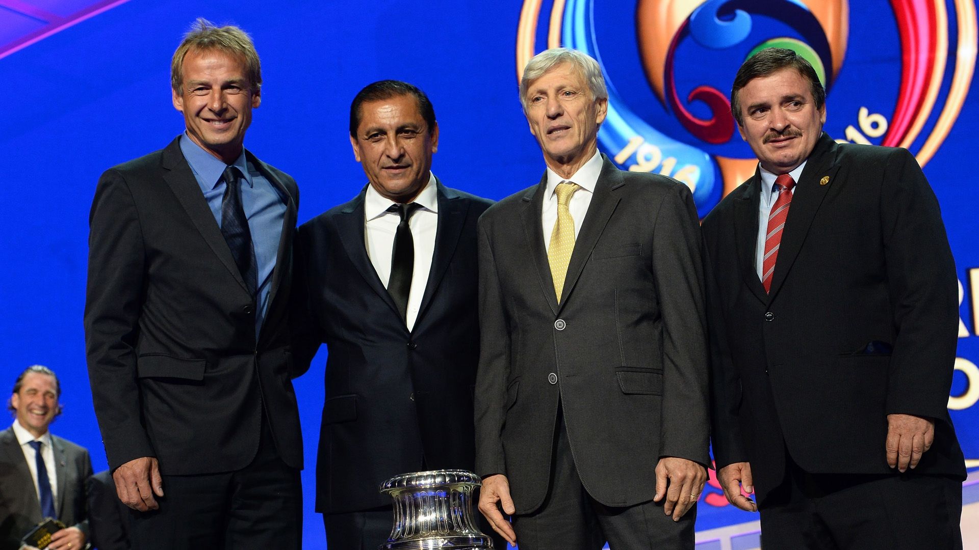 Jurgen Klinsmann Ramon Diaz Jose Pekerman Oscar Ramirez 2016 Copa America draw