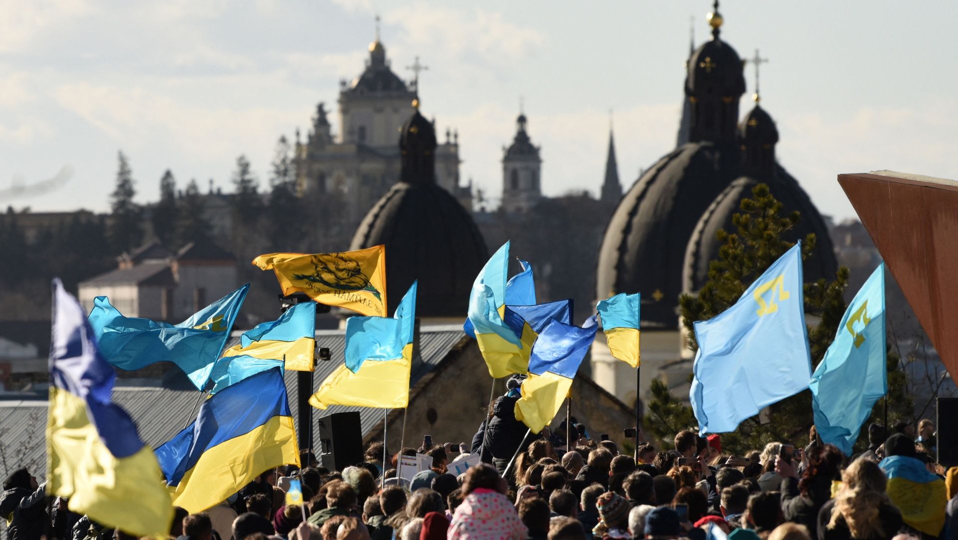 Ukraine protest in Lviv
