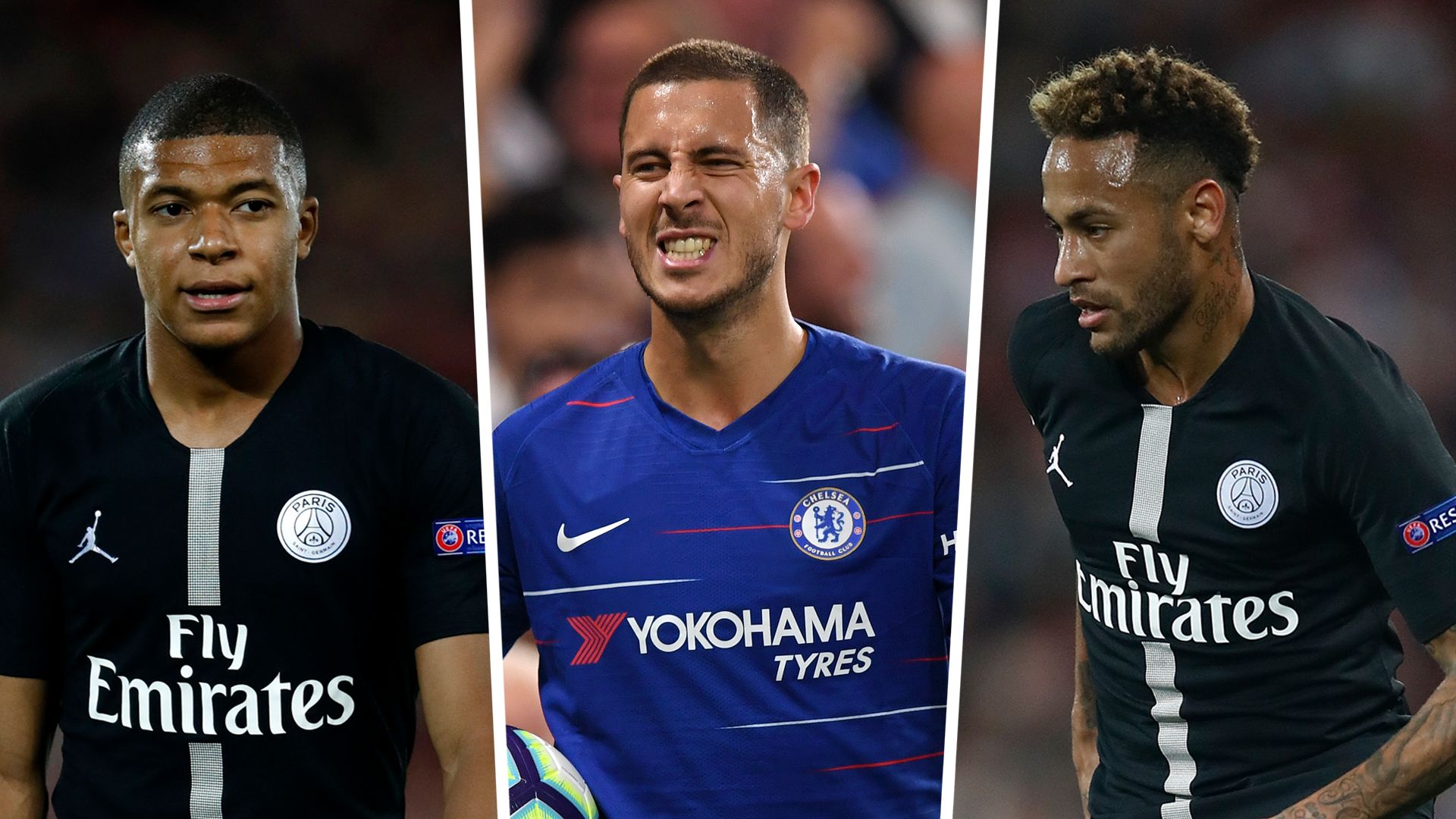 Hazard Neymar Mbappe Golden Shoe