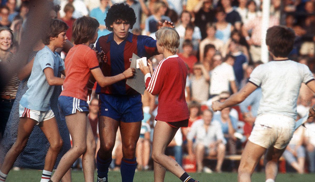 GER ONLY Diego Maradona Barclona Meppen