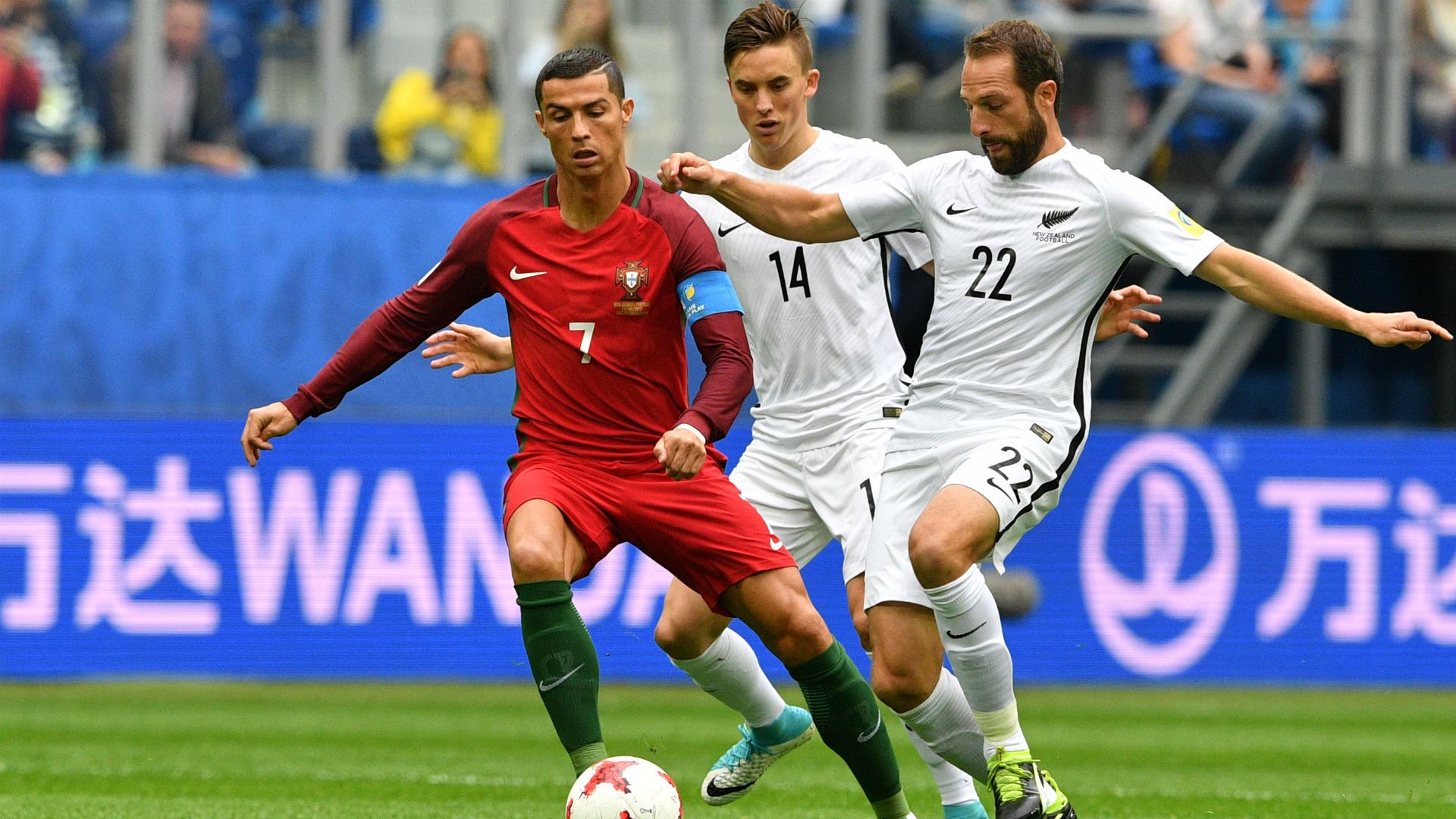 Cristiano Ronaldo Ryan Thomas Andrew Durante Portugal New Zealand Confederations Cup