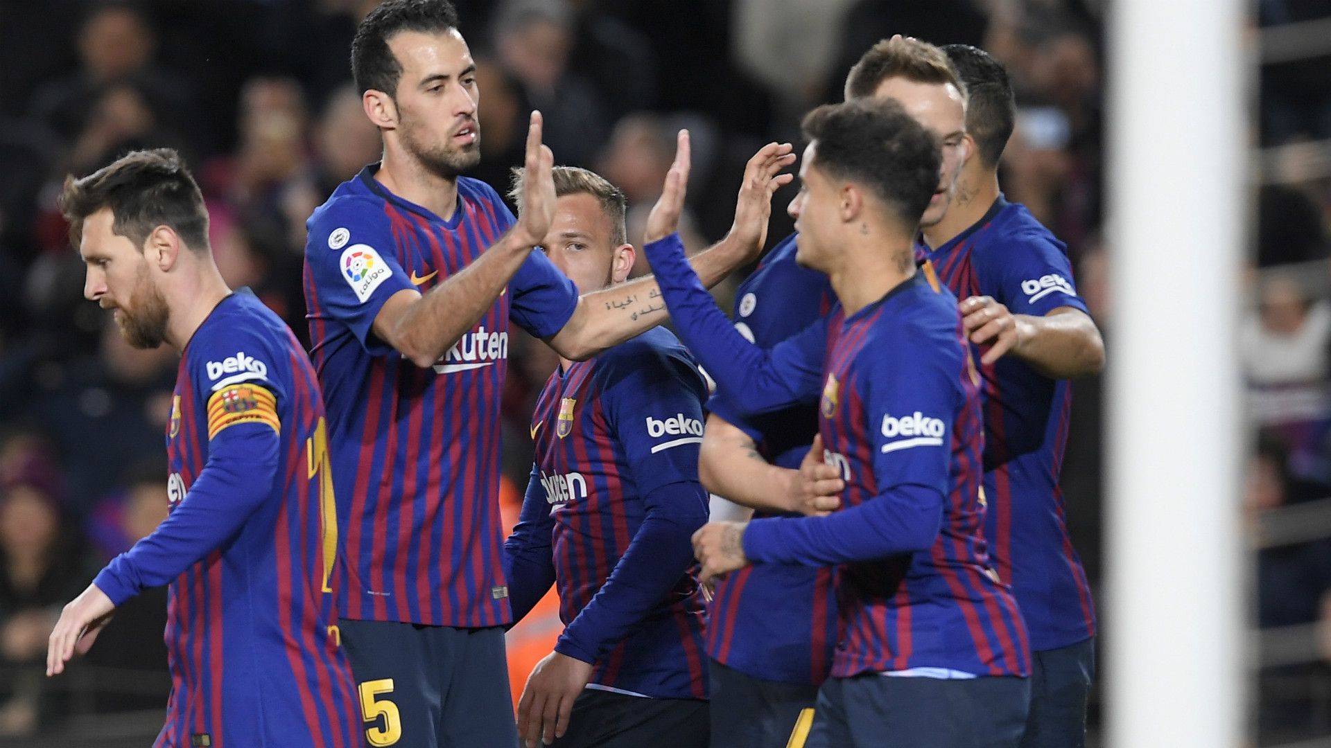 MESSI SUAREZ BARCELONA EIBAR LALIGA