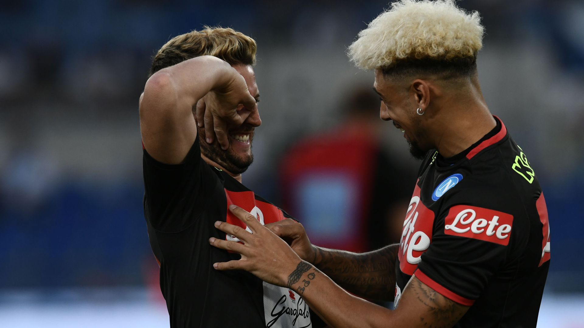 Dries Mertens Kevin Malcuit Napoli