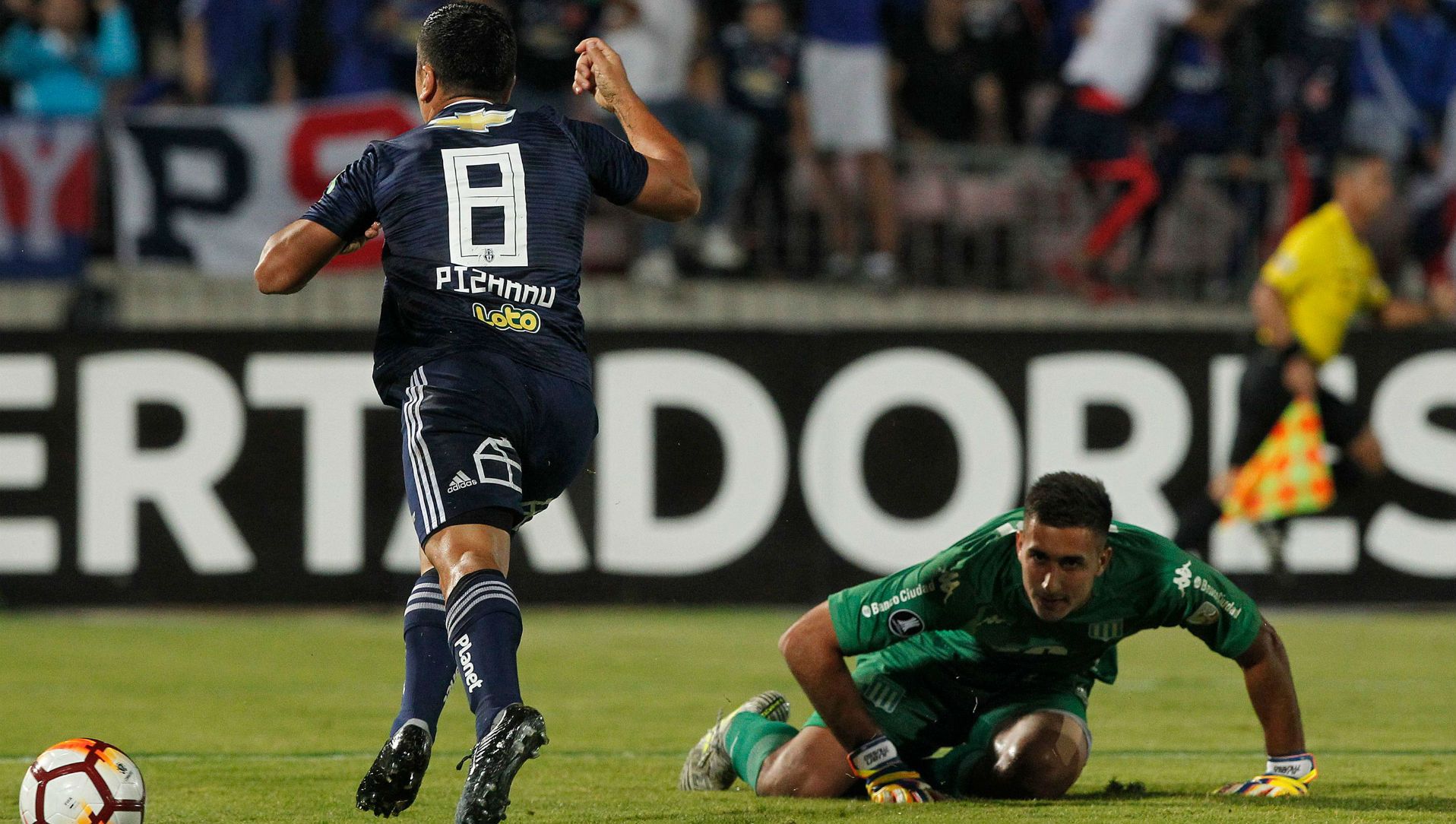 030418 Racing Universidad de Chile Juan Musso David Pizarro