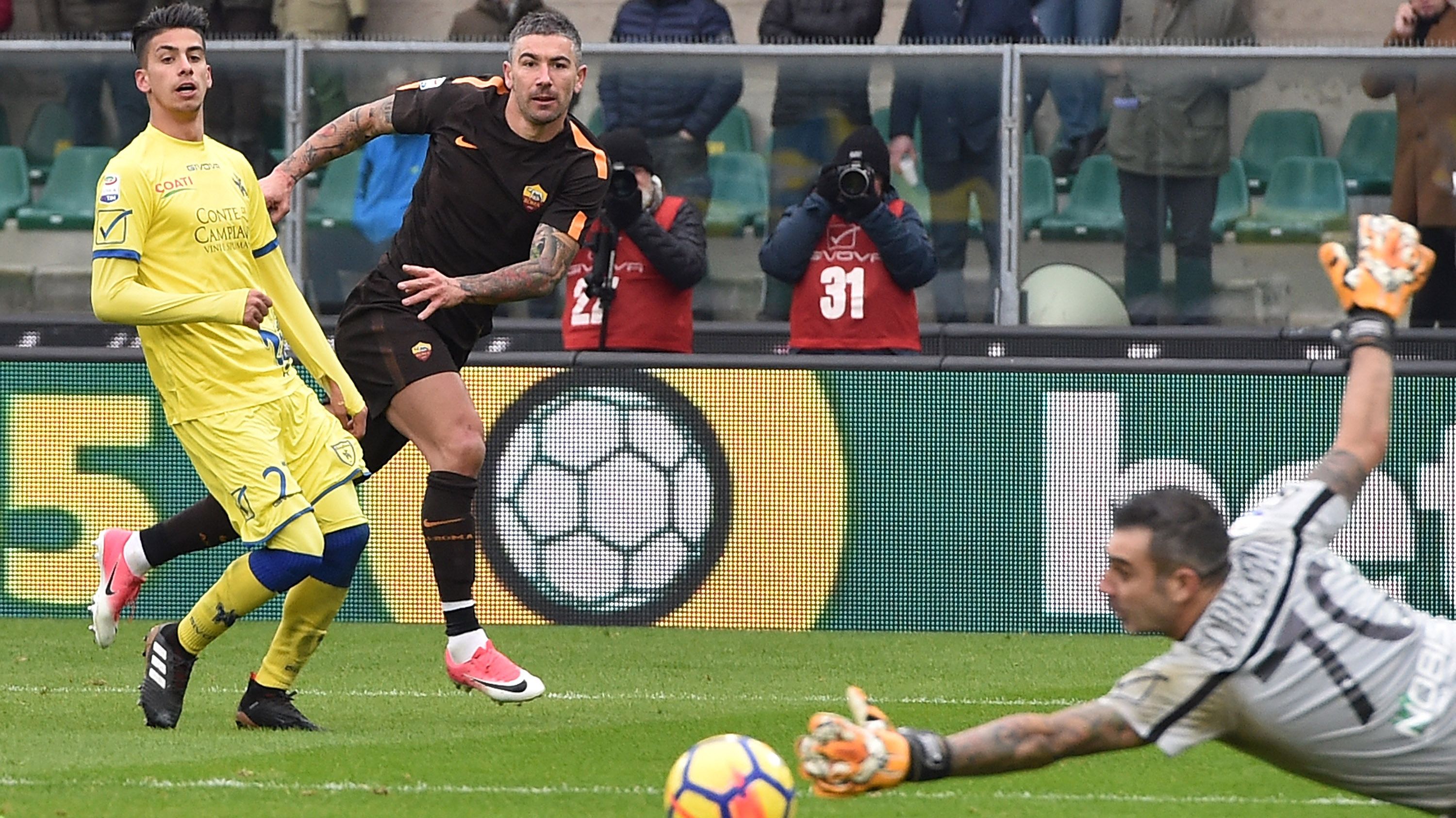 Aleksandar Kolarov Stefano Sorrentino Chievo Roma Serie A