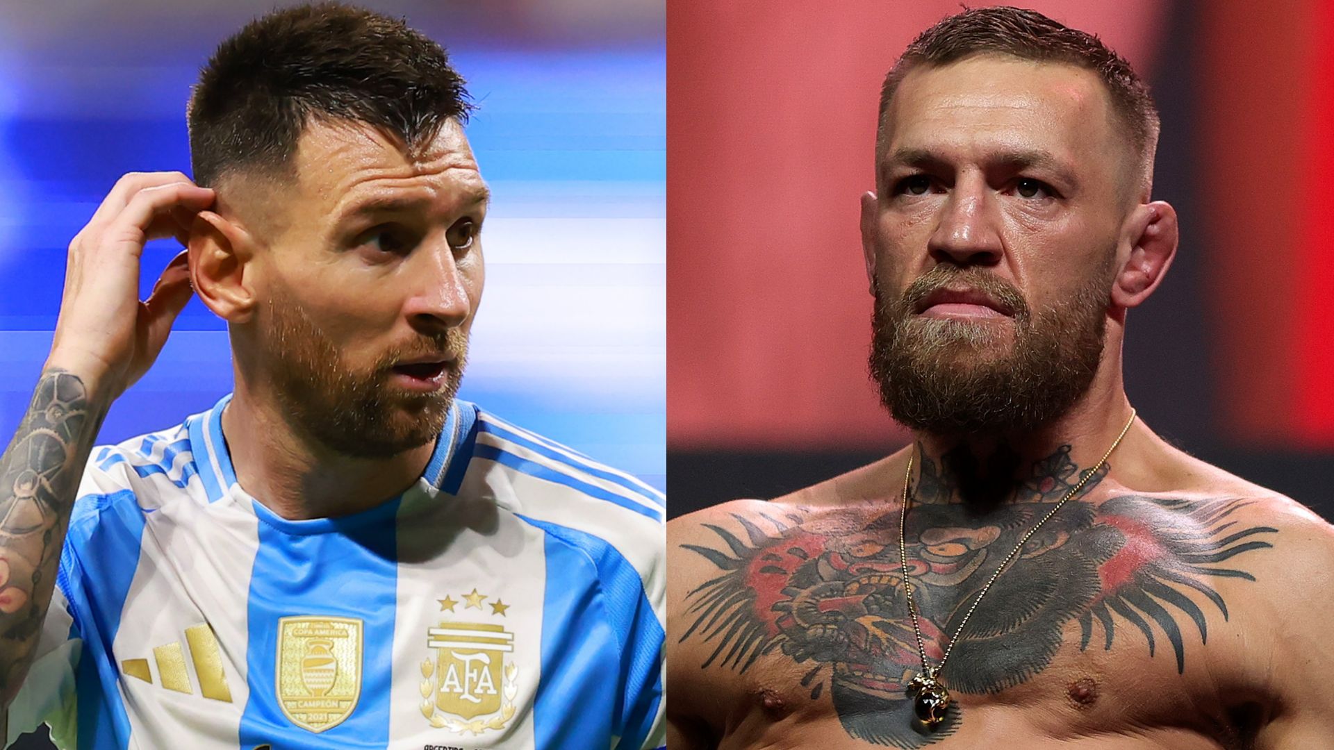 Lionel Messi Conor McGregor 2024