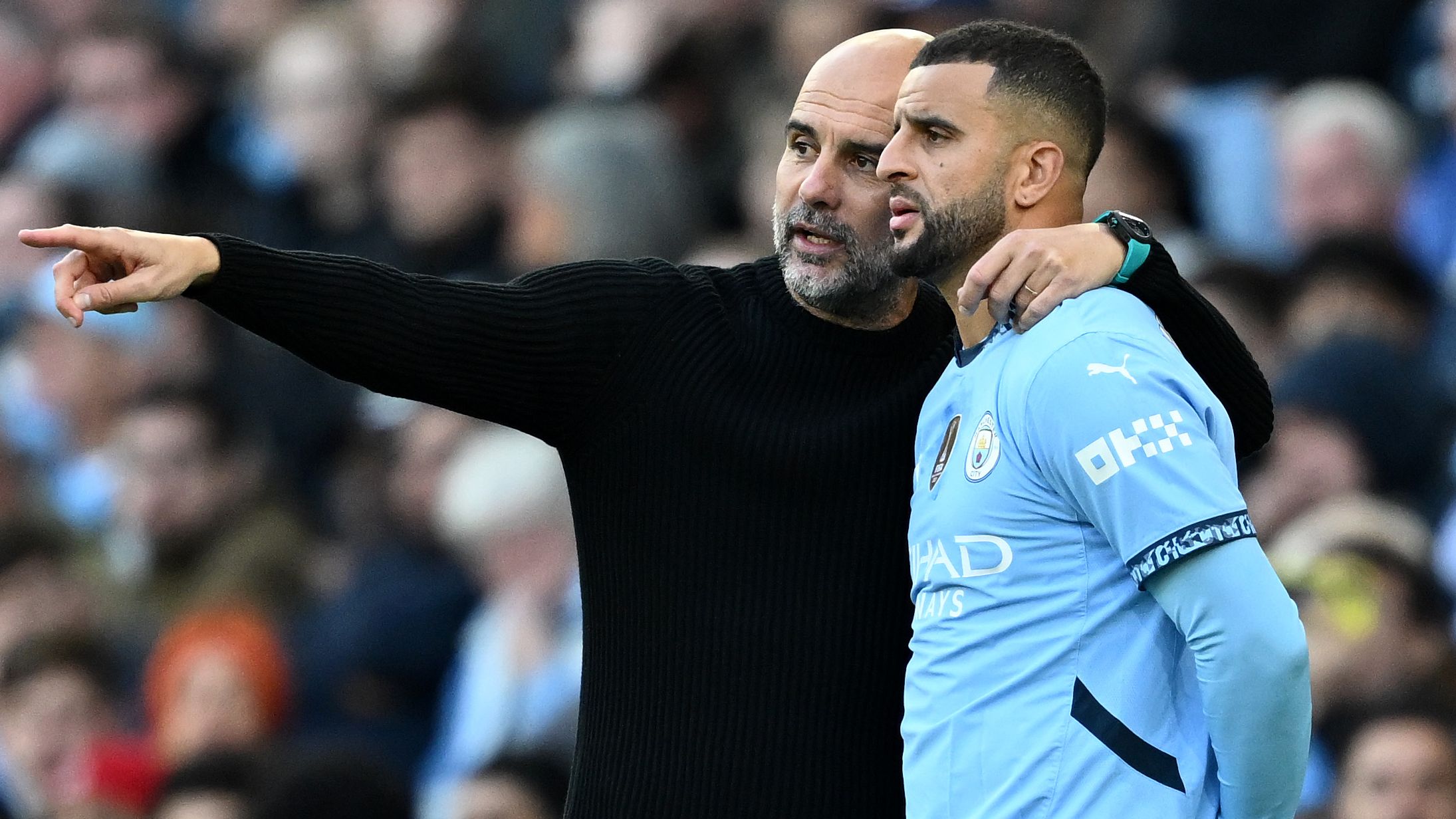 Kyle Walker Pep Guardiola