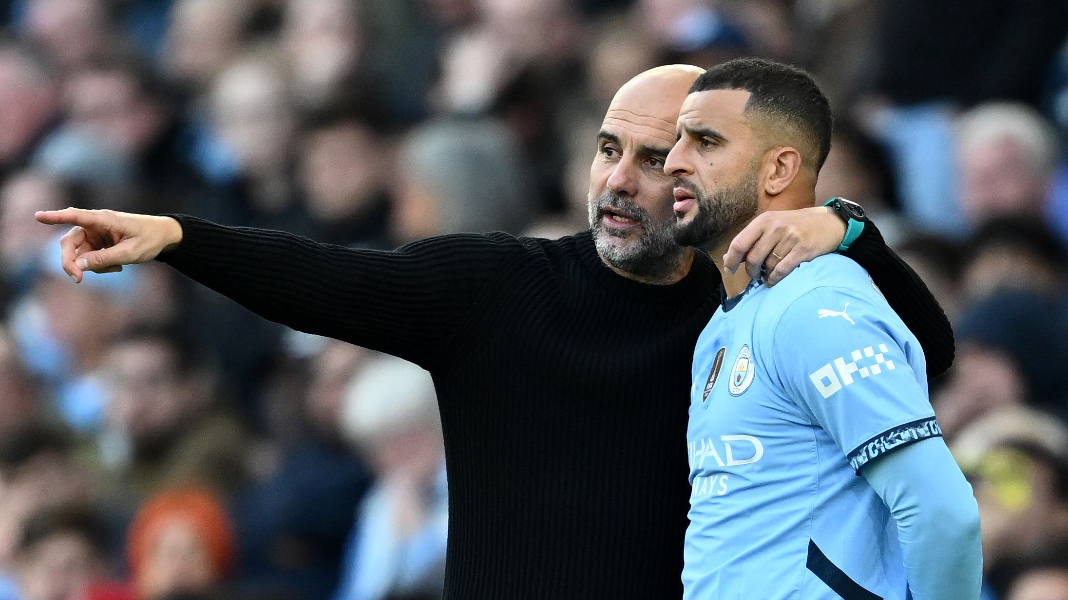 Kyle Walker Pep Guardiola