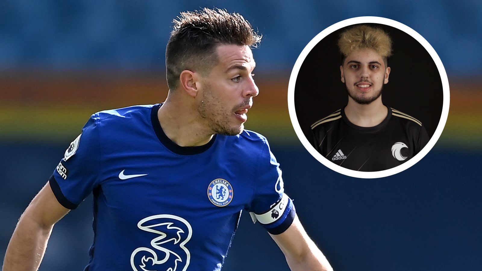 Cesar Azpilicueta with Diogo Mendes eSports