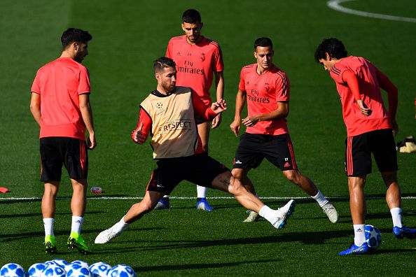 Sergio Ramos training