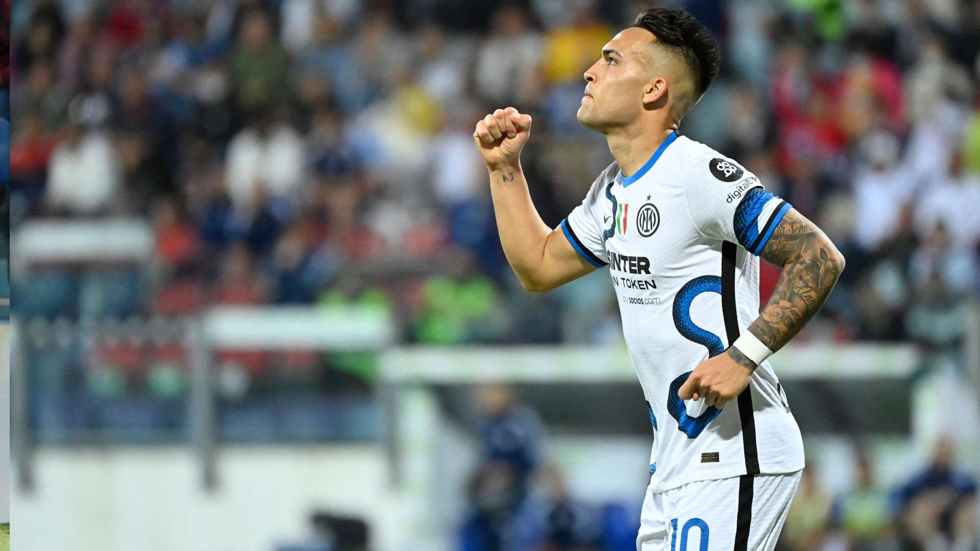 Lautaro Martinez celebrate Cagliari Inter Serie A